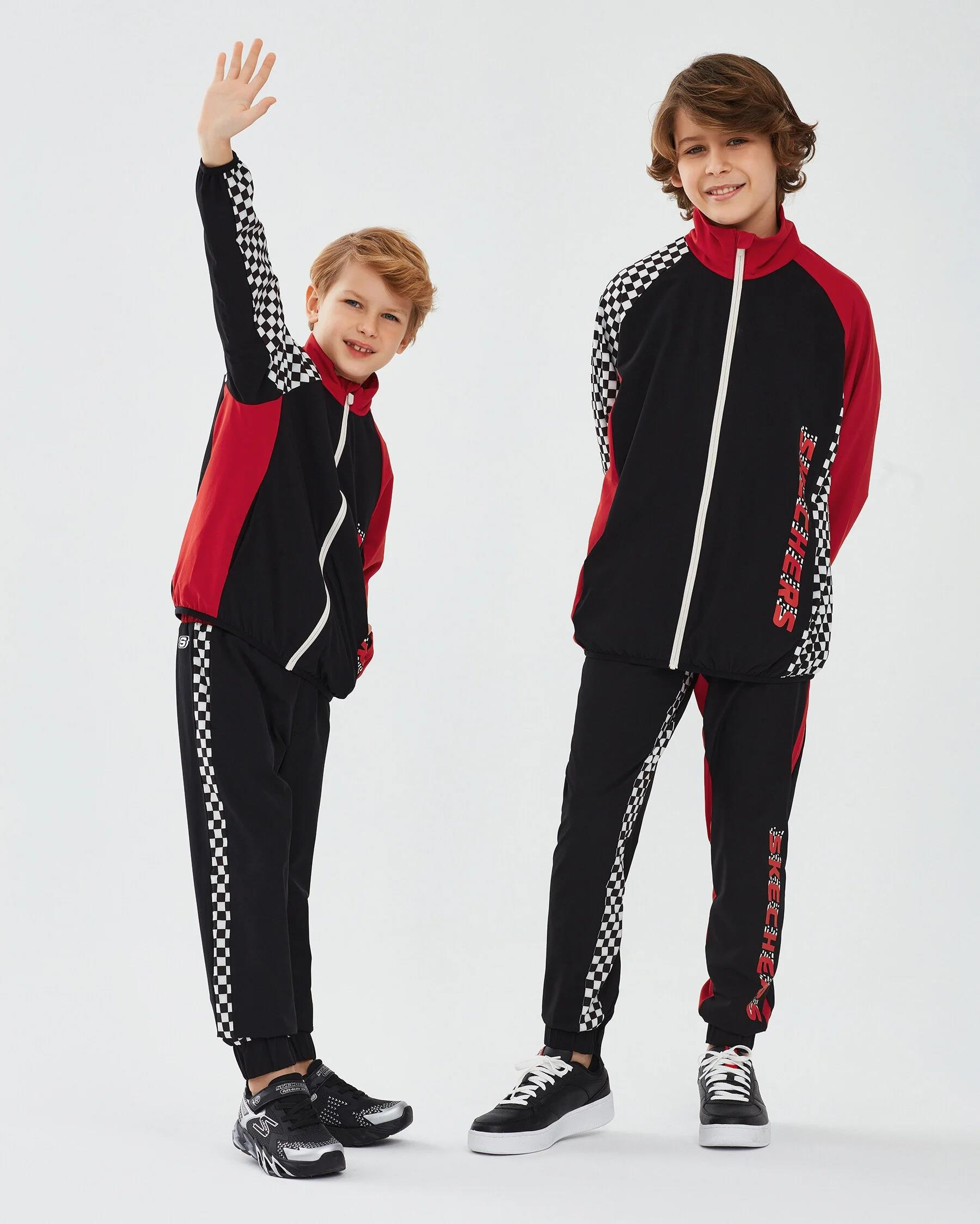 Skechers Micro Collection B Full Zip  Jacket Erkek Çocuk  Tam Fermuarlı Sweat