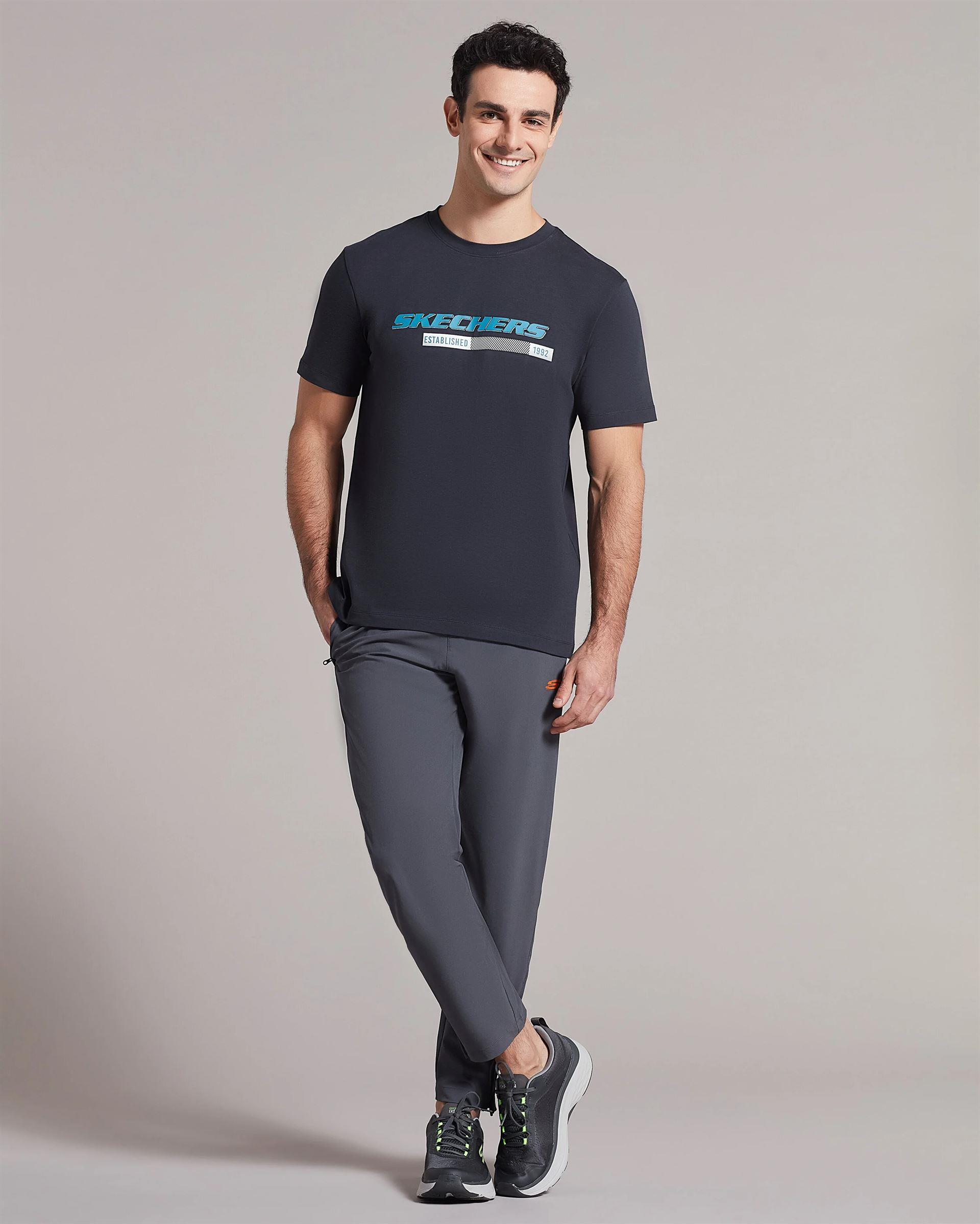 Skechers Micro Collection M Slim Sweatpant Erkek Antrasit Eşofman Alt