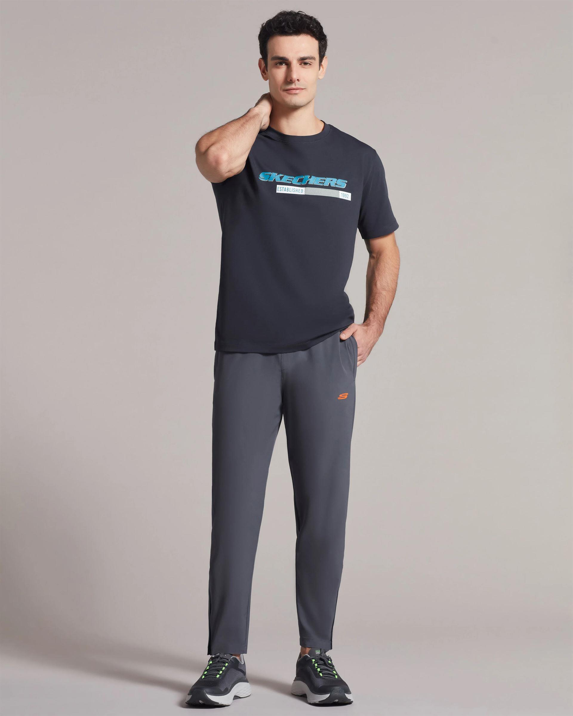 Skechers Micro Collection M Slim Sweatpant Erkek Antrasit Eşofman Alt