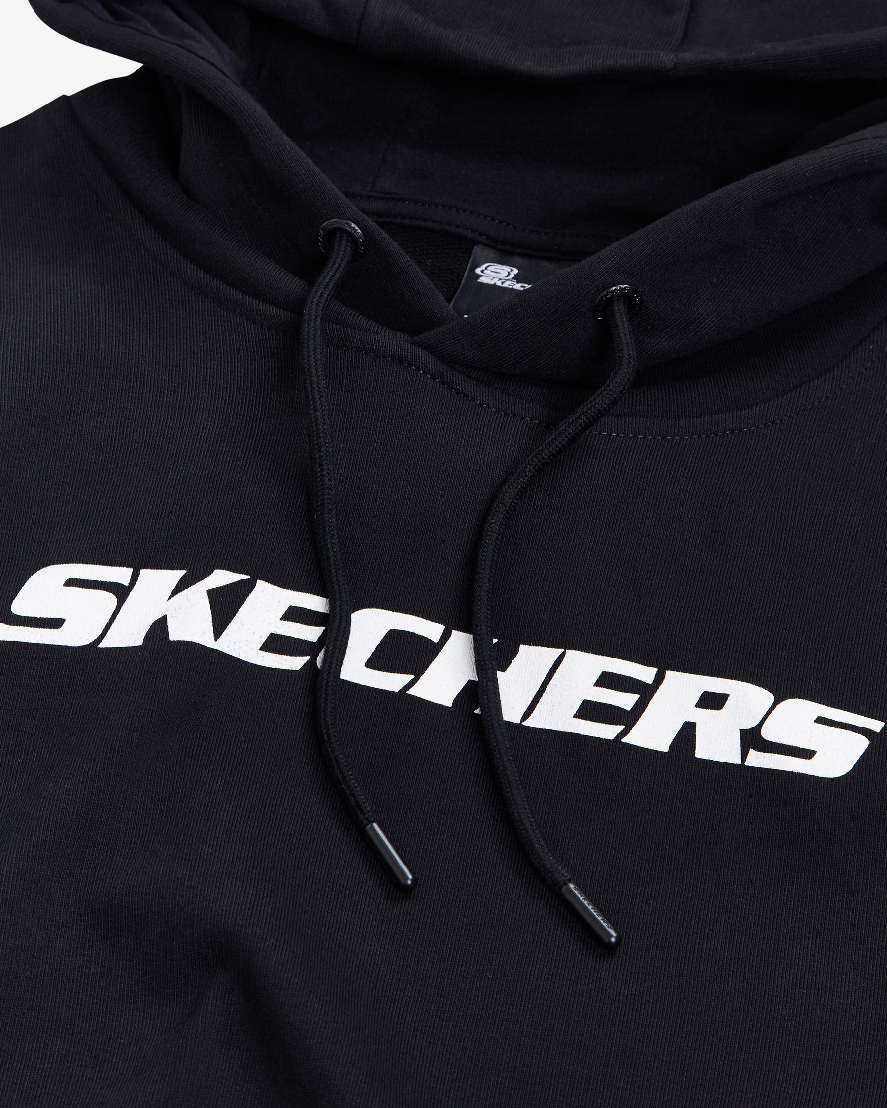 Skechers New Basics M Hoodie Erkek Siyah Kapşonlu Sweat