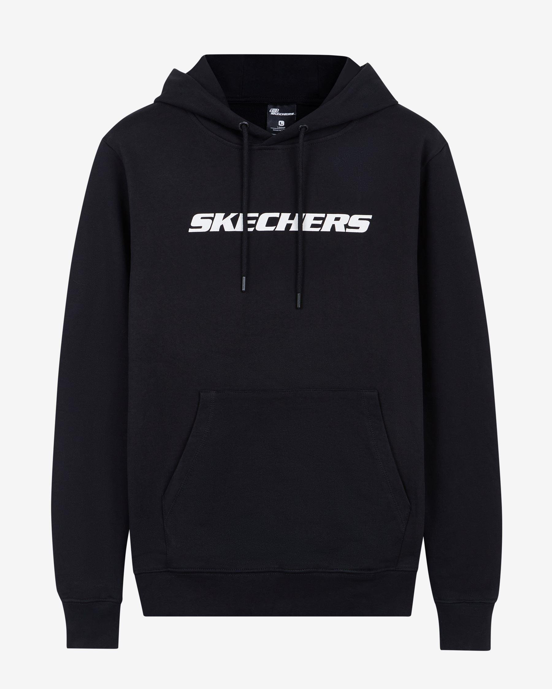 Skechers New Basics M Hoodie Erkek Siyah Kapşonlu Sweat