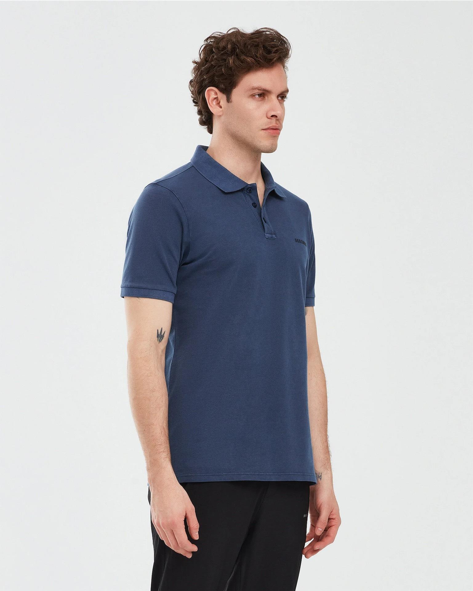 Skechers Organic Coll. M Short Sleeve Polo Shirt Erkek  Polo Yaka Tshirt