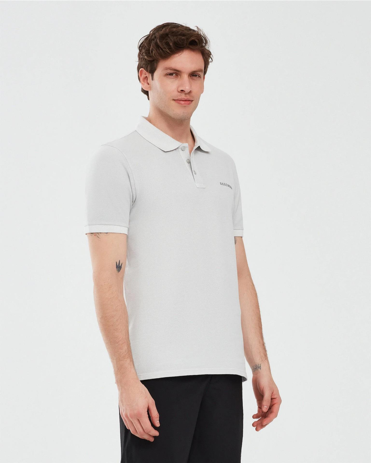Skechers Organic Coll. M Short Sleeve Polo Shirt Erkek  Polo Yaka Tshirt