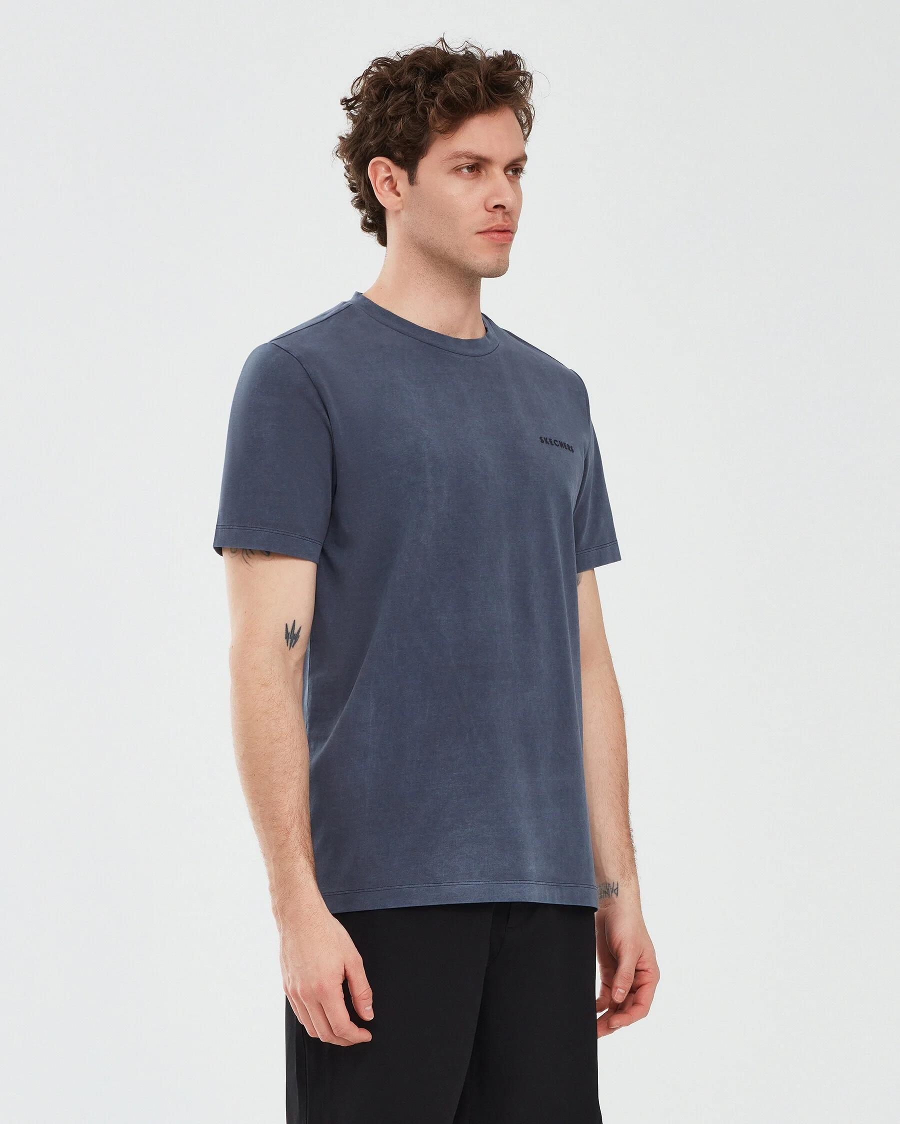 Skechers Organic Coll. M Short Sleeve  T-Shirt Erkek  Bisiklet Yaka Tshirt