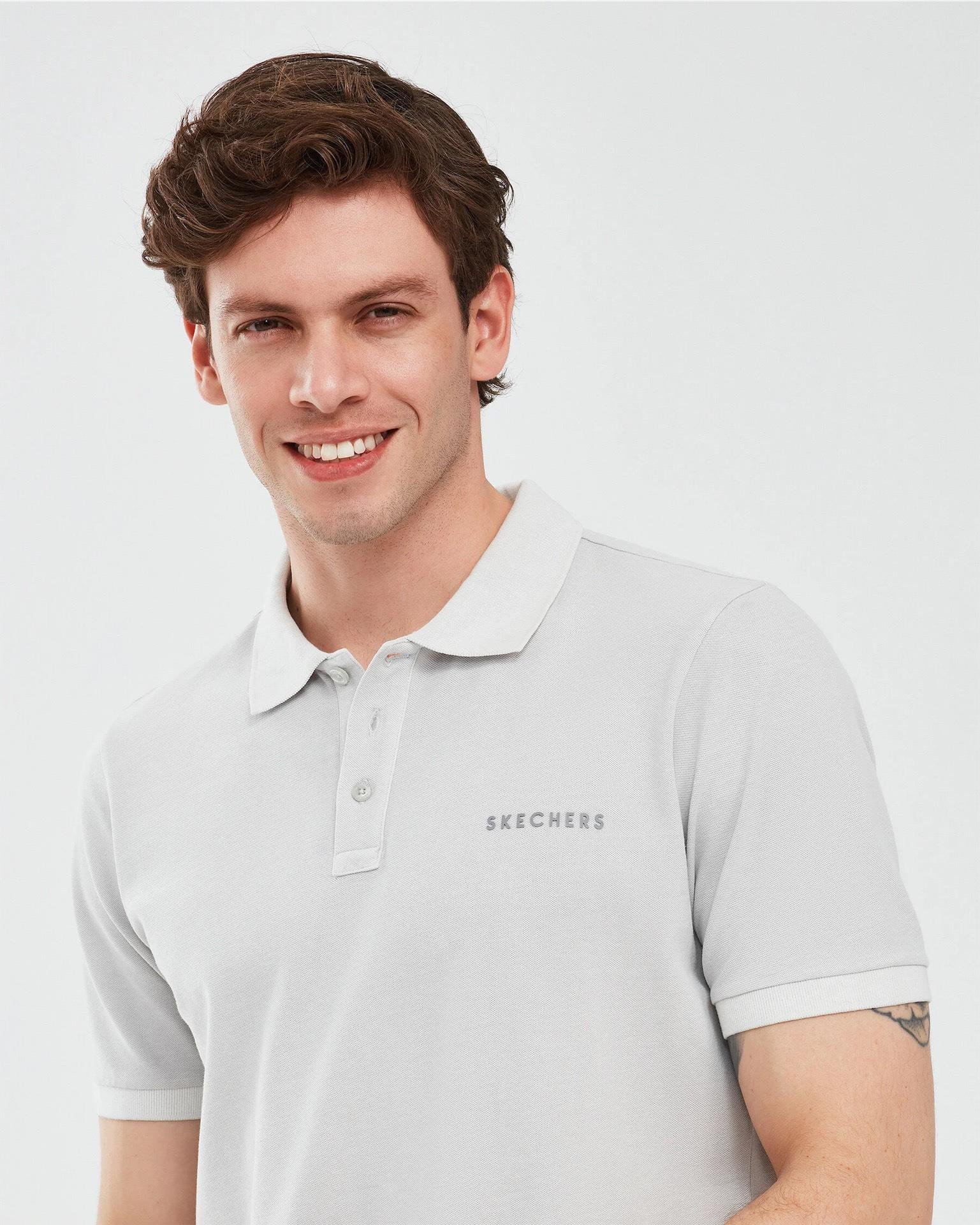Skechers Organic Coll. M Short Sleeve Polo Shirt Erkek  Polo Yaka Tshirt