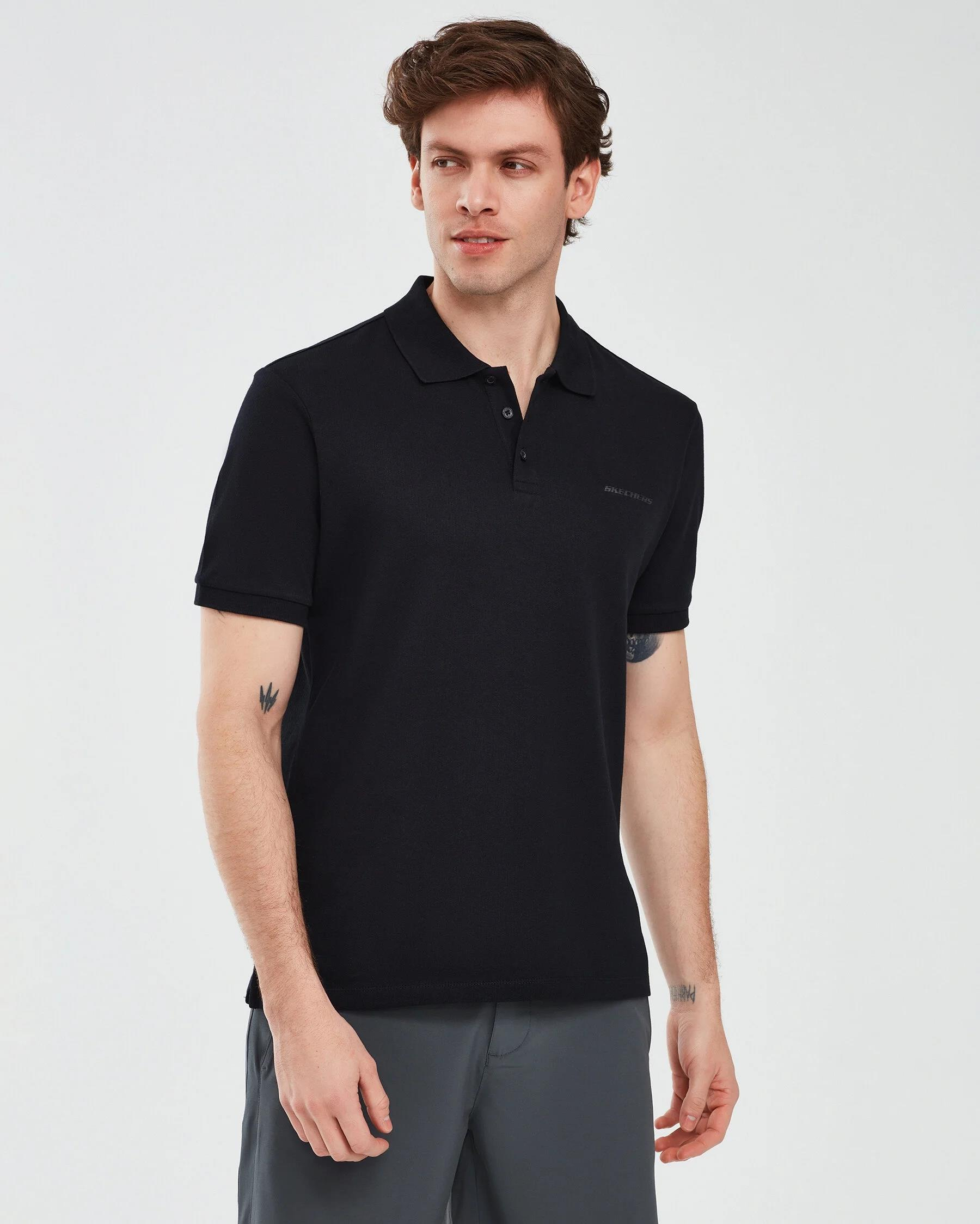 Skechers Polo M Short Sleeve Polo Erkek  Bisiklet Yaka Tshirt