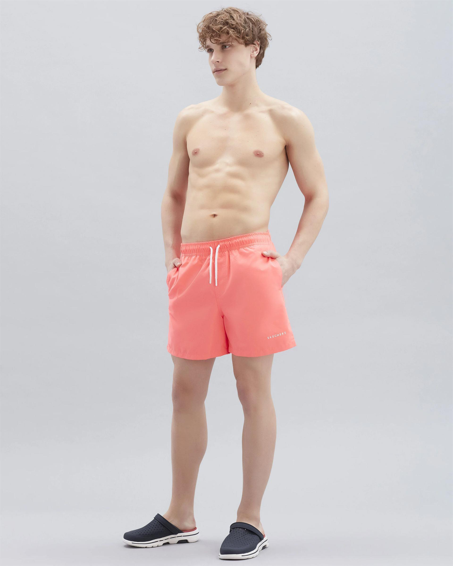 Skechers Swimwear M 5 İnch Swimshort Erkek Turuncu Deniz Şortu