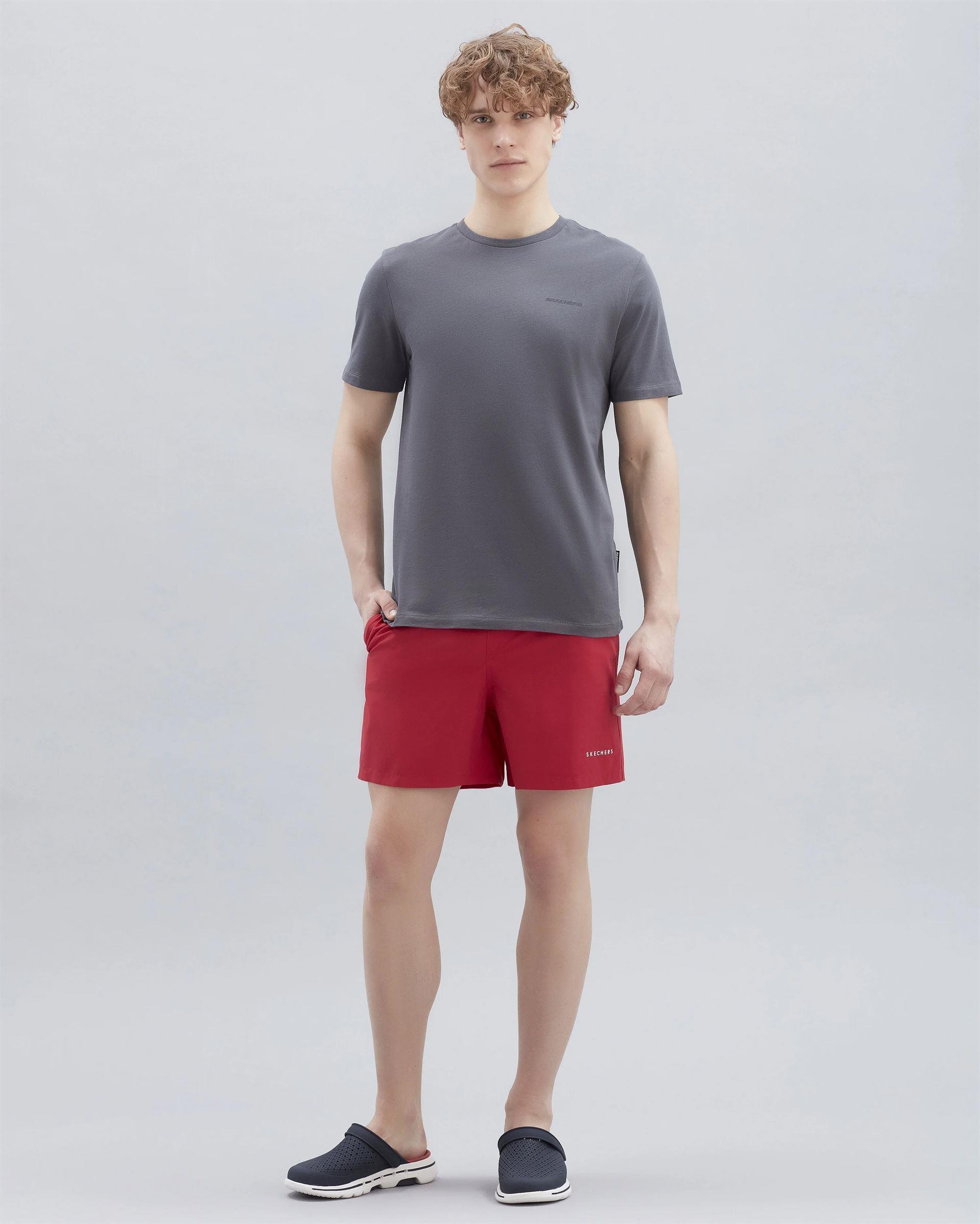 Skechers Swimwear M 5 İnch Swimshort Erkek Kirmizi Deniz Şortu