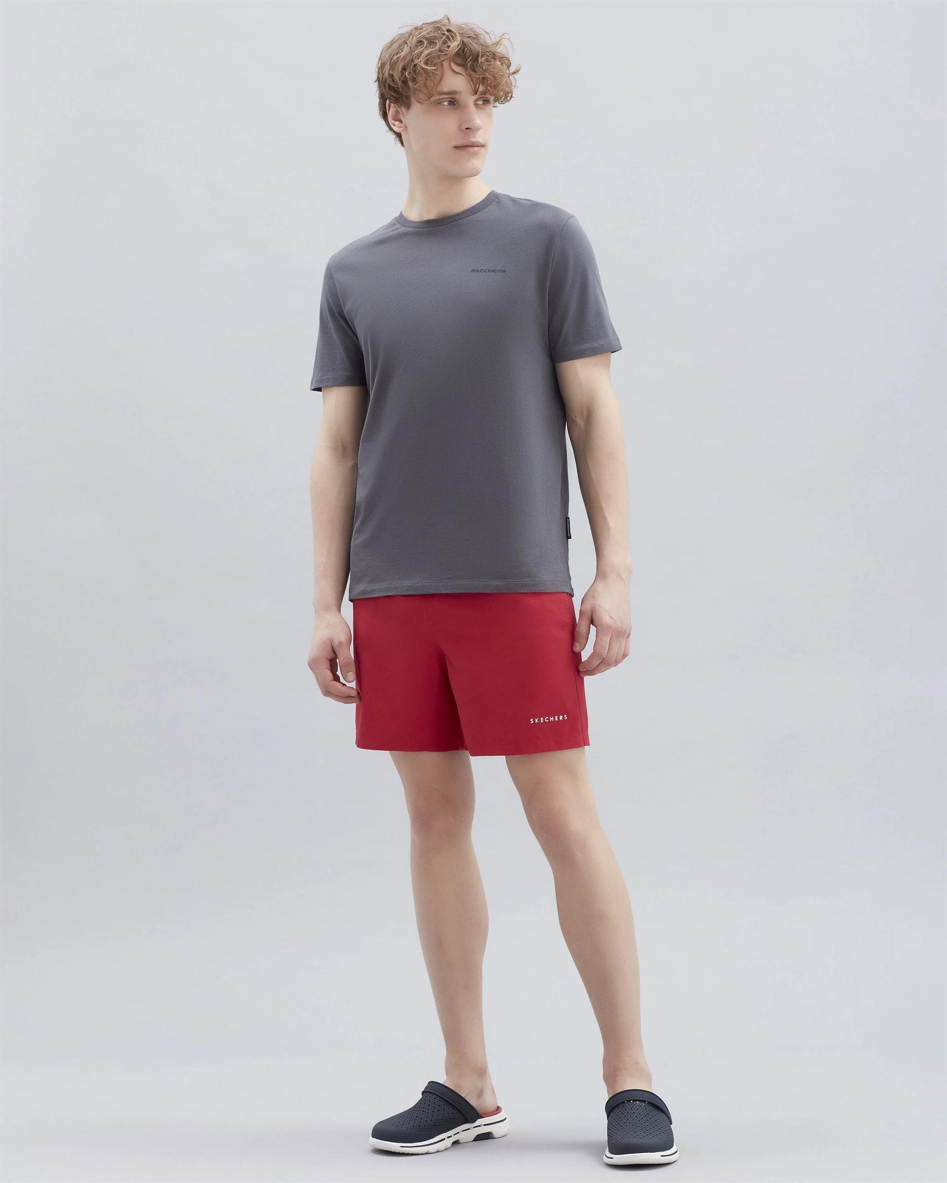 Skechers Swimwear M 5 İnch Swimshort Erkek Kirmizi Deniz Şortu