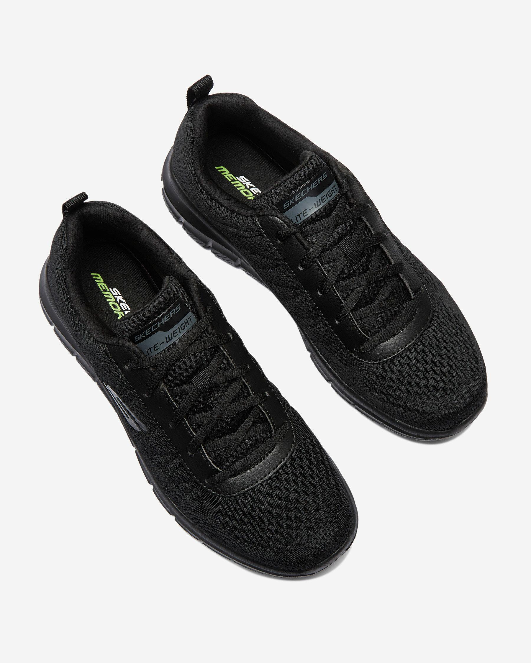 Skechers Track - Moulton Erkek Siyah Spor Ayakkabı