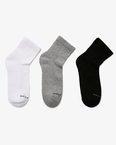 Skechers U Mid Cut Sock Unisex Renkli Soket Çorap
