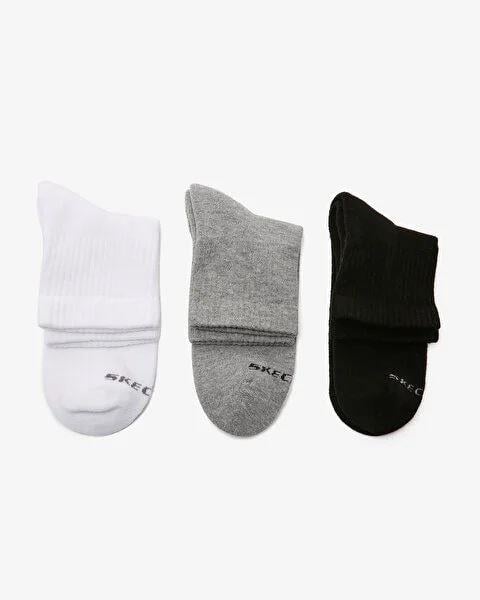 Skechers U Mid Cut Sock Unisex Renkli Soket Çorap