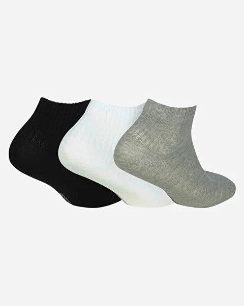 Skechers U NoPad Mid Cut 3 Pack Sock Unisex Renkli Soket Çorap