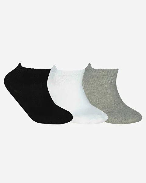 Skechers U NoPad Mid Cut 3 Pack Sock Unisex Renkli Soket Çorap