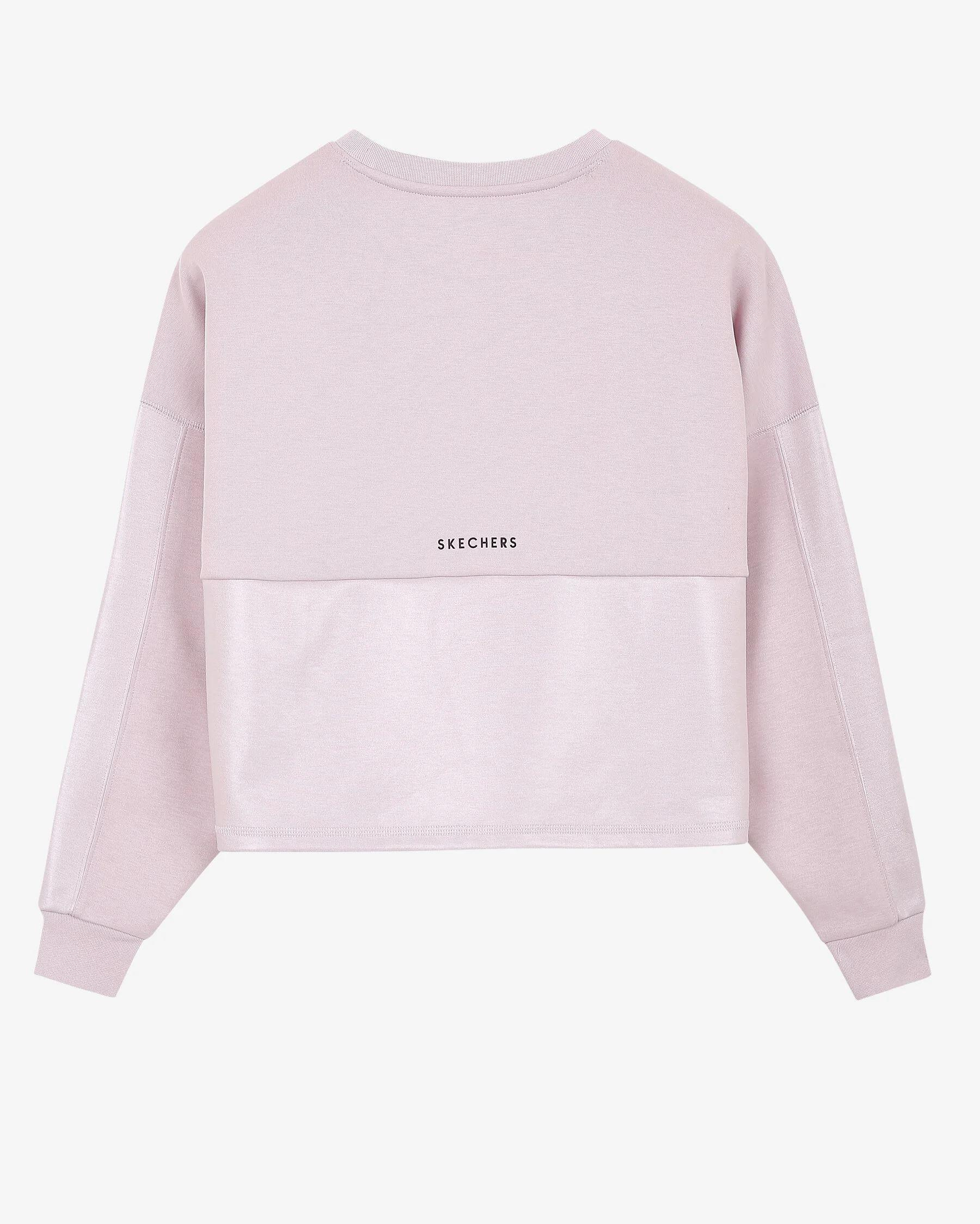 Skechers W 2XI-Lock Foil Covered Crew Neck Sweatshirt Kadın  Bisiklet Yaka Sweat