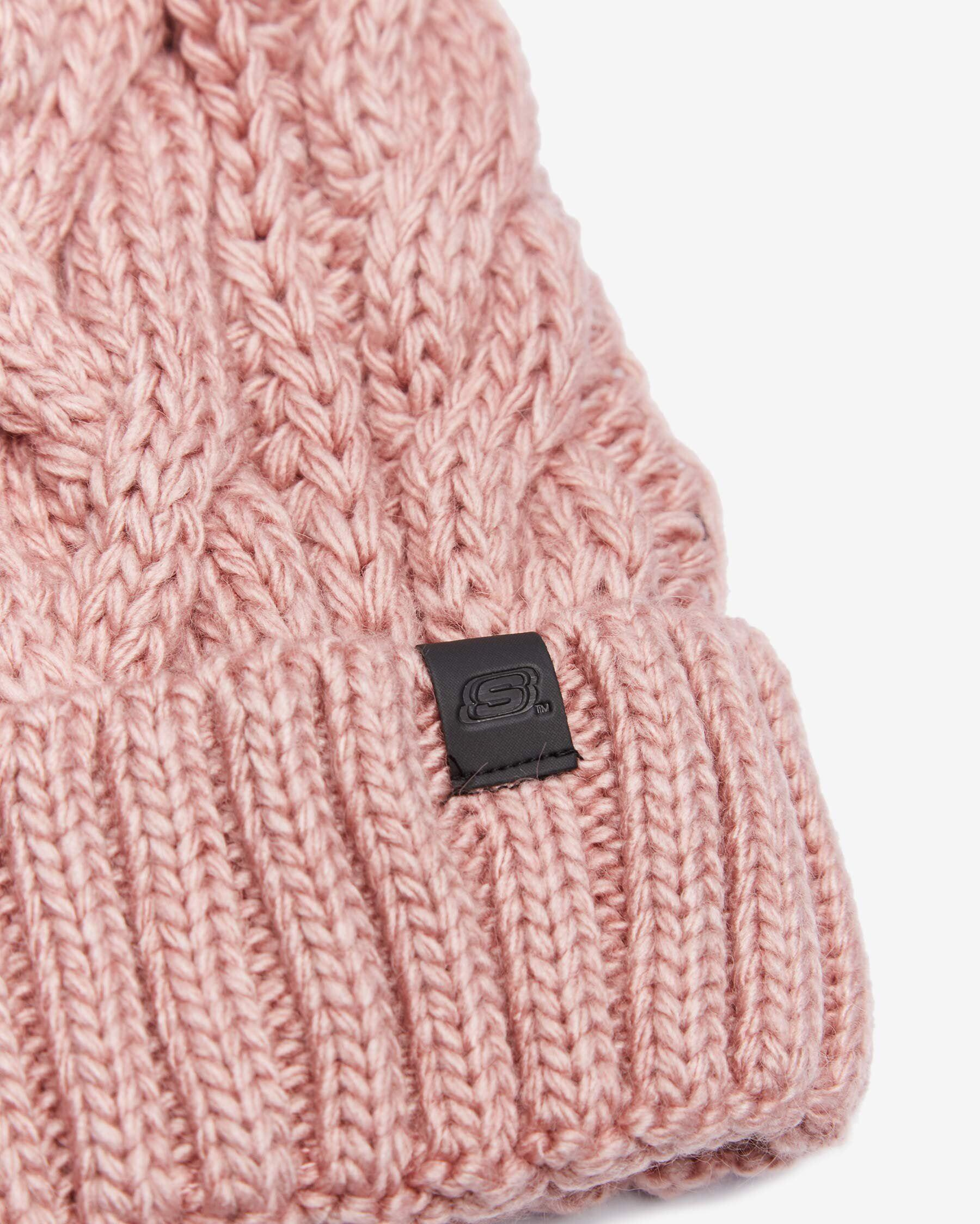 Skechers W Beanie Headwear Kadın Pembe Bere