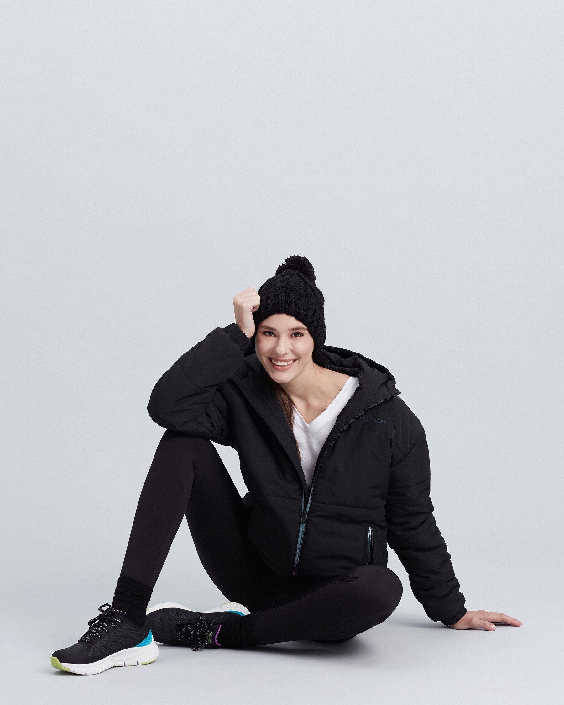 Skechers W Beanie Headwear Kadın Siyah Bere