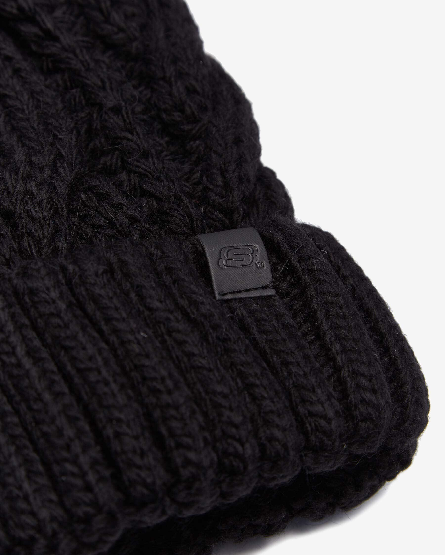 Skechers W Beanie Headwear Kadın Siyah Bere