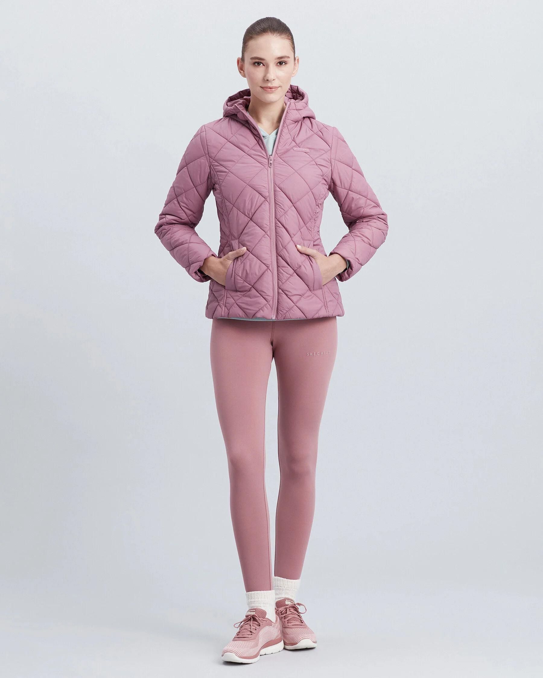 Skechers W Capitone Hooded Jacket Kadın Pembe Mont