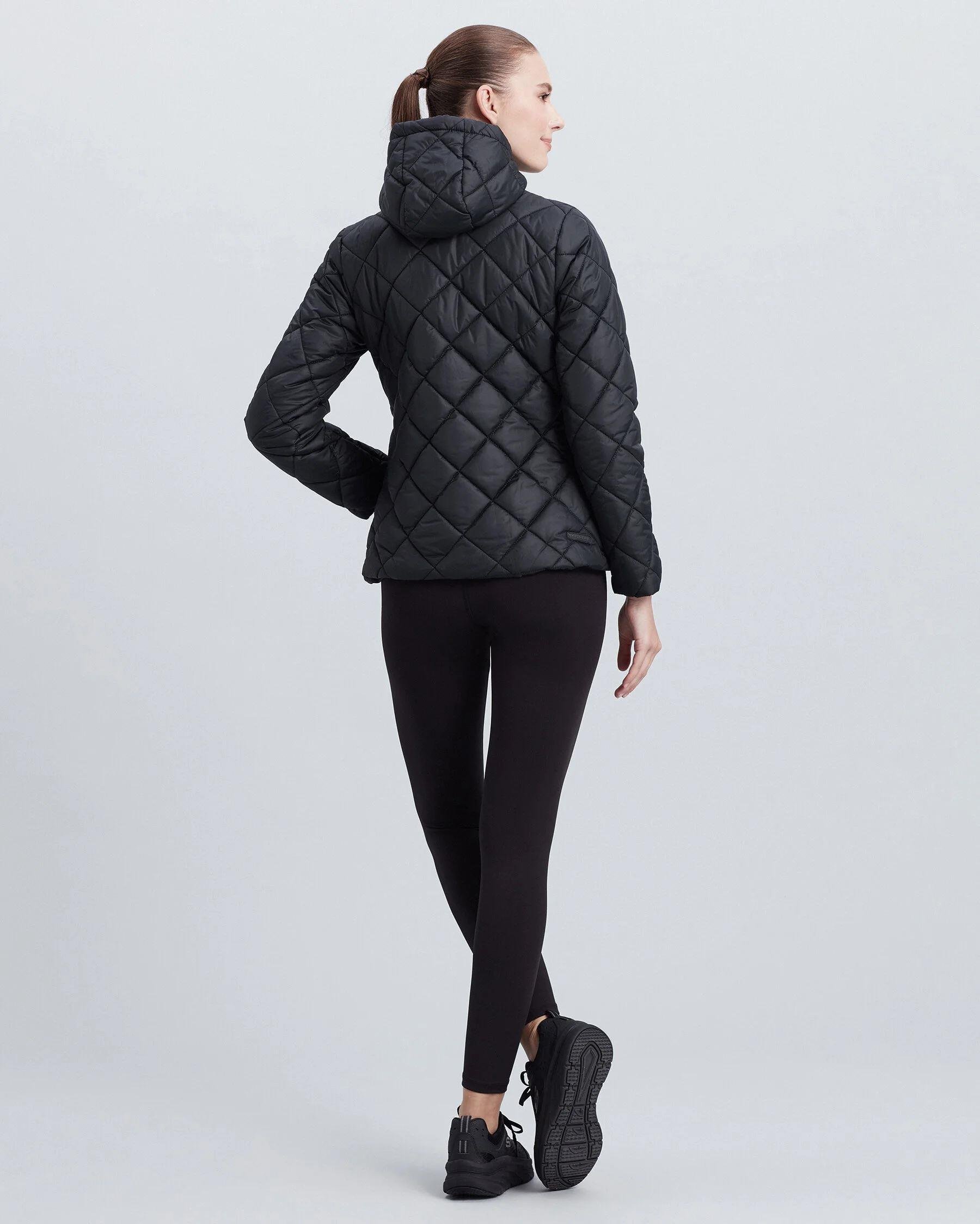 Skechers W Capitone Hooded Jacket Kadın Siyah Mont