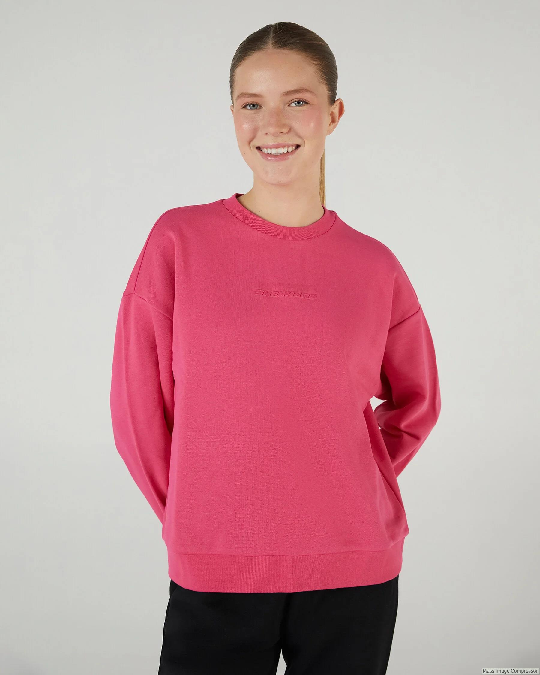 Skechers W Essential Crew Neck Sweatshirt Kadın  Bisiklet Yaka Sweat