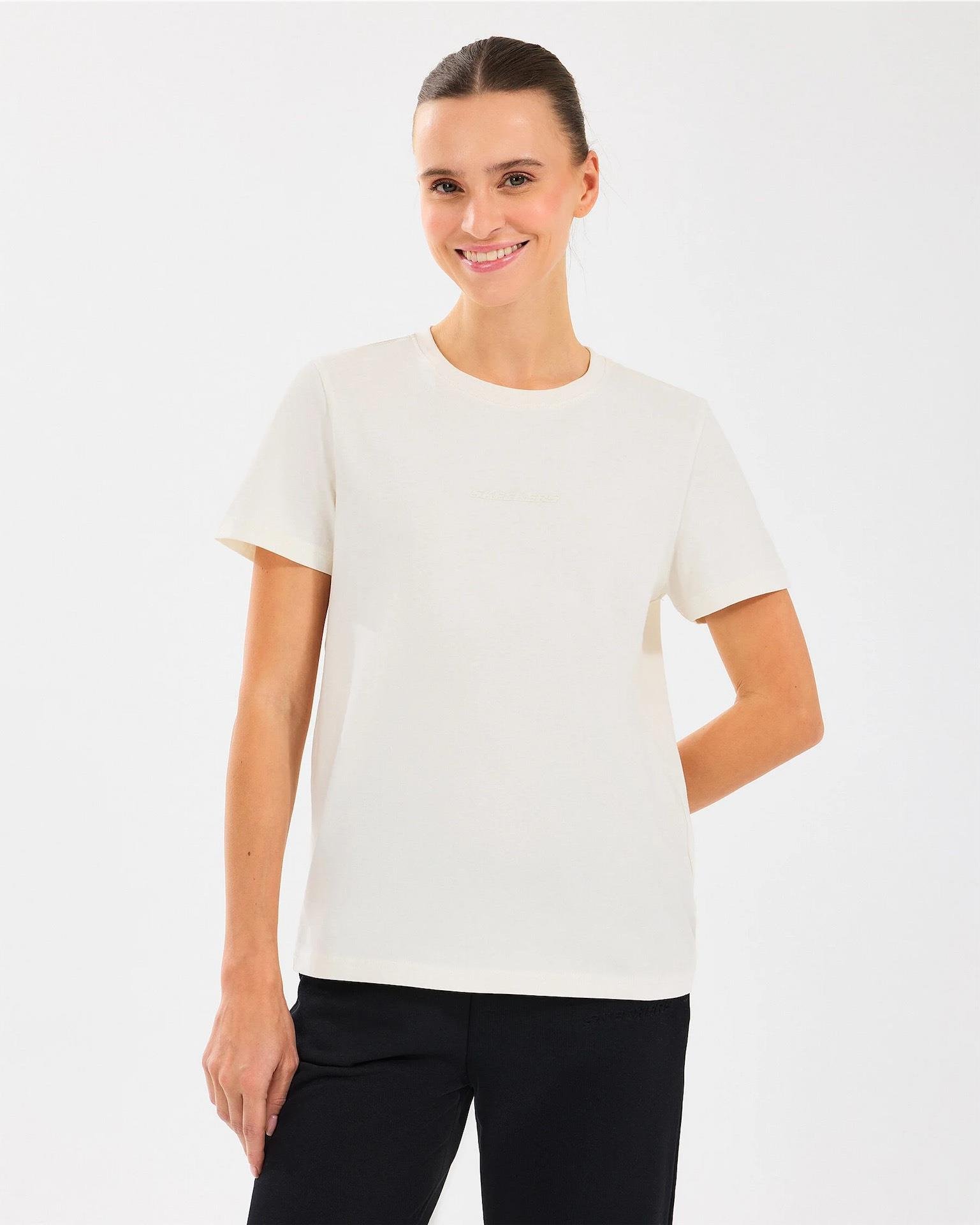Skechers W Essential Crewneck T-Shirt Kadın  Bisiklet Yaka Tshirt