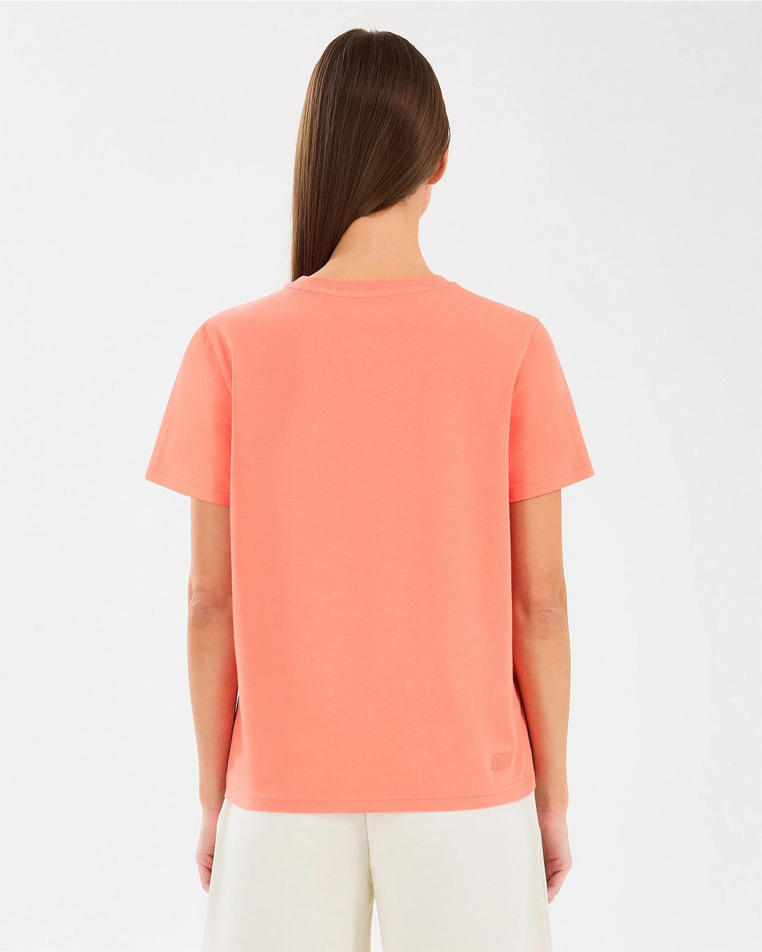 Skechers W Essential Crewneck T-Shirt Kadın  Bisiklet Yaka Tshirt