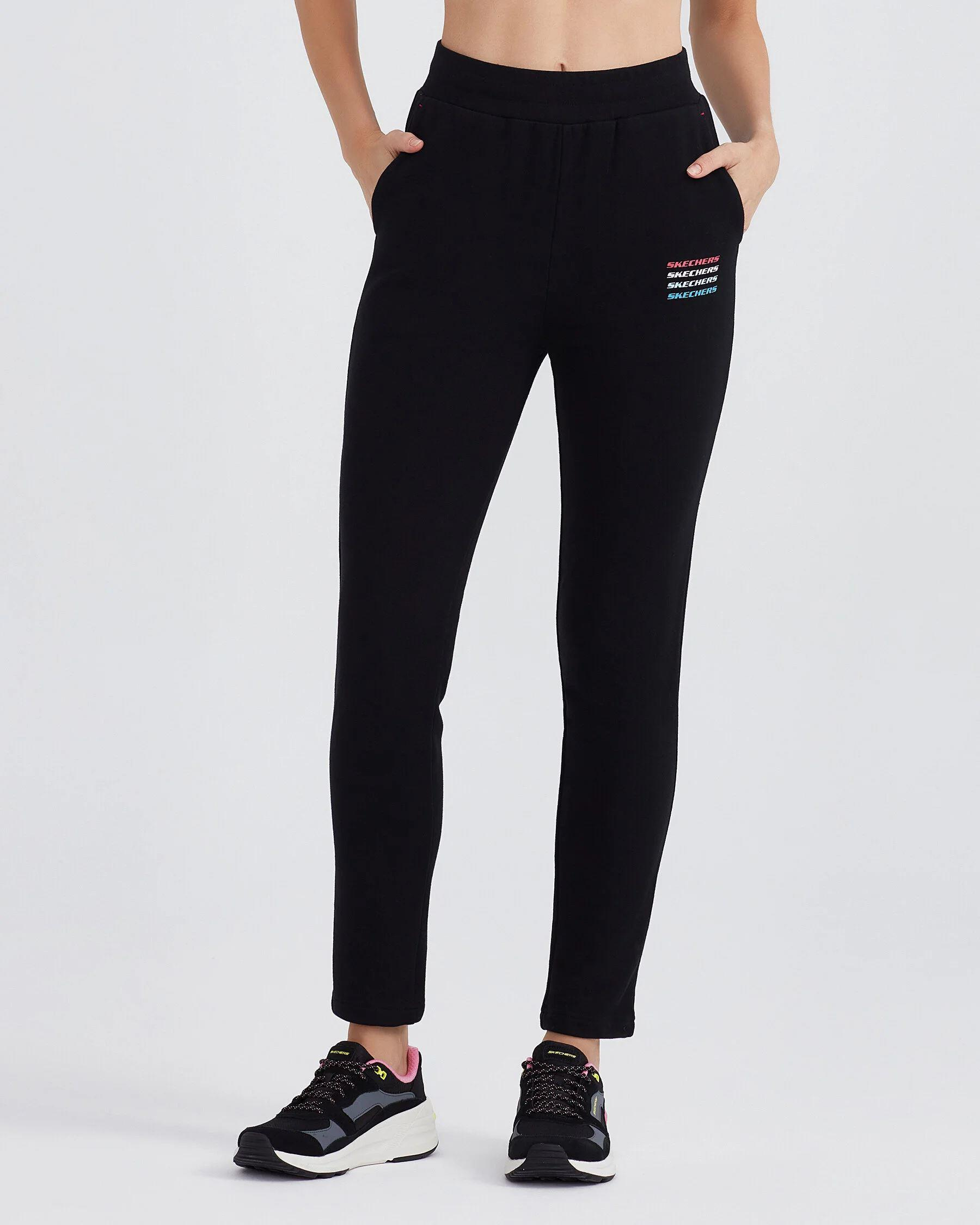 Skechers W Essential Slim Sweatpant Kadın Siyah Eşofman Alt