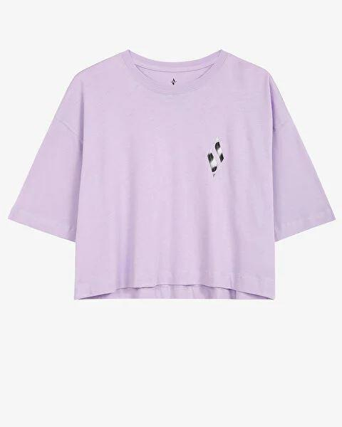 Skechers W Graphic Tee Crew Neck T-Shirt Kadın  Bisiklet Yaka Tshirt