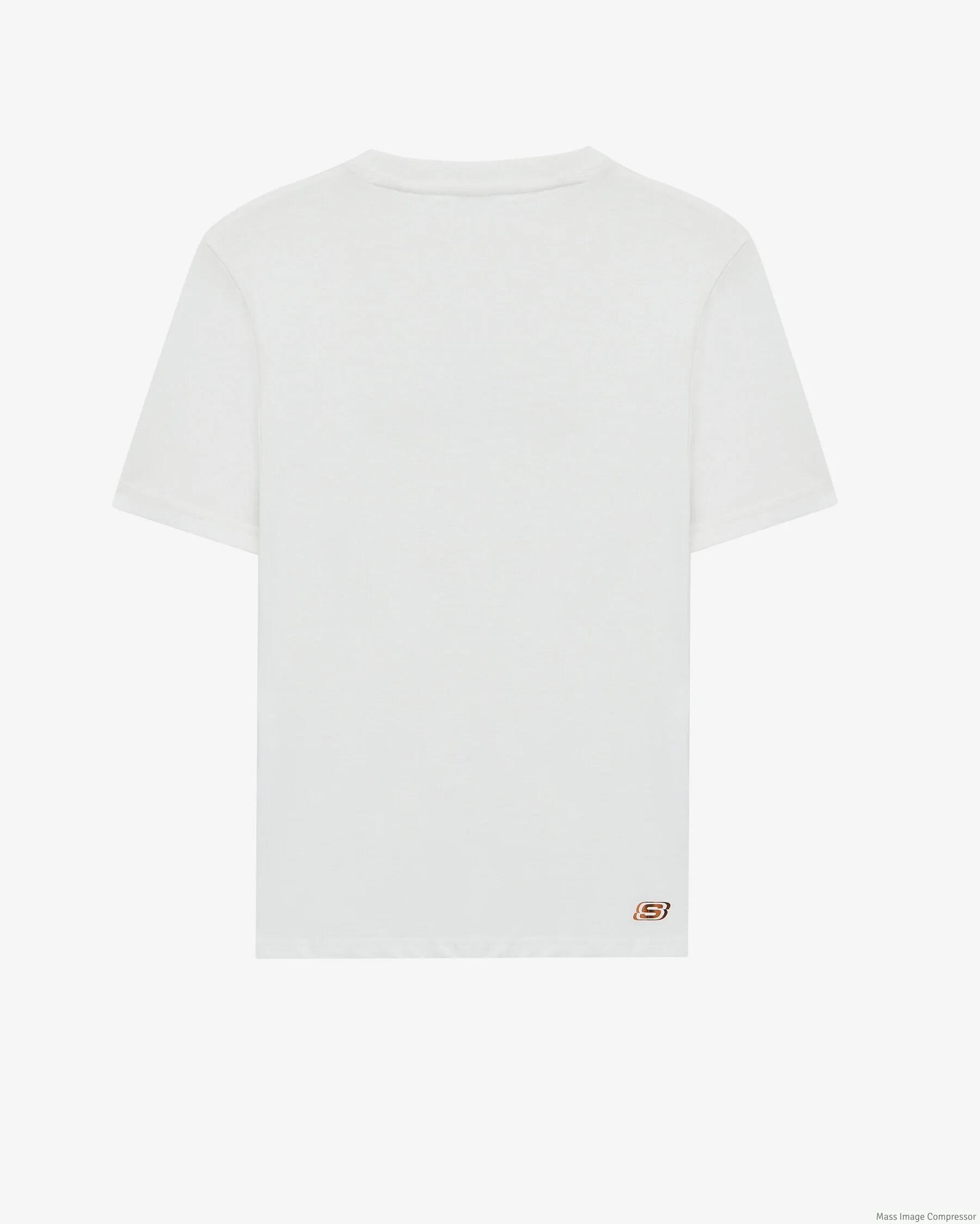 Skechers W Graphic Tee Light Weight Regular T-Shirt Kadın  Bisiklet Yaka Tshirt