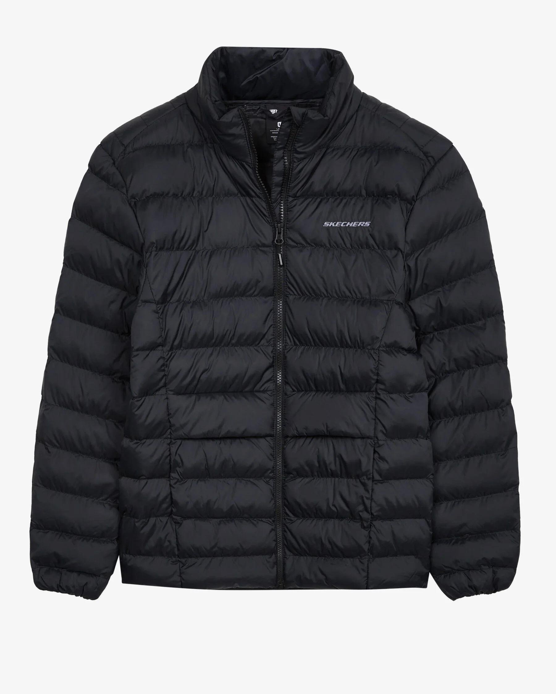 Skechers W Outerwear Pop Up Detailed Padded Jacket Kadın Siyah Mont