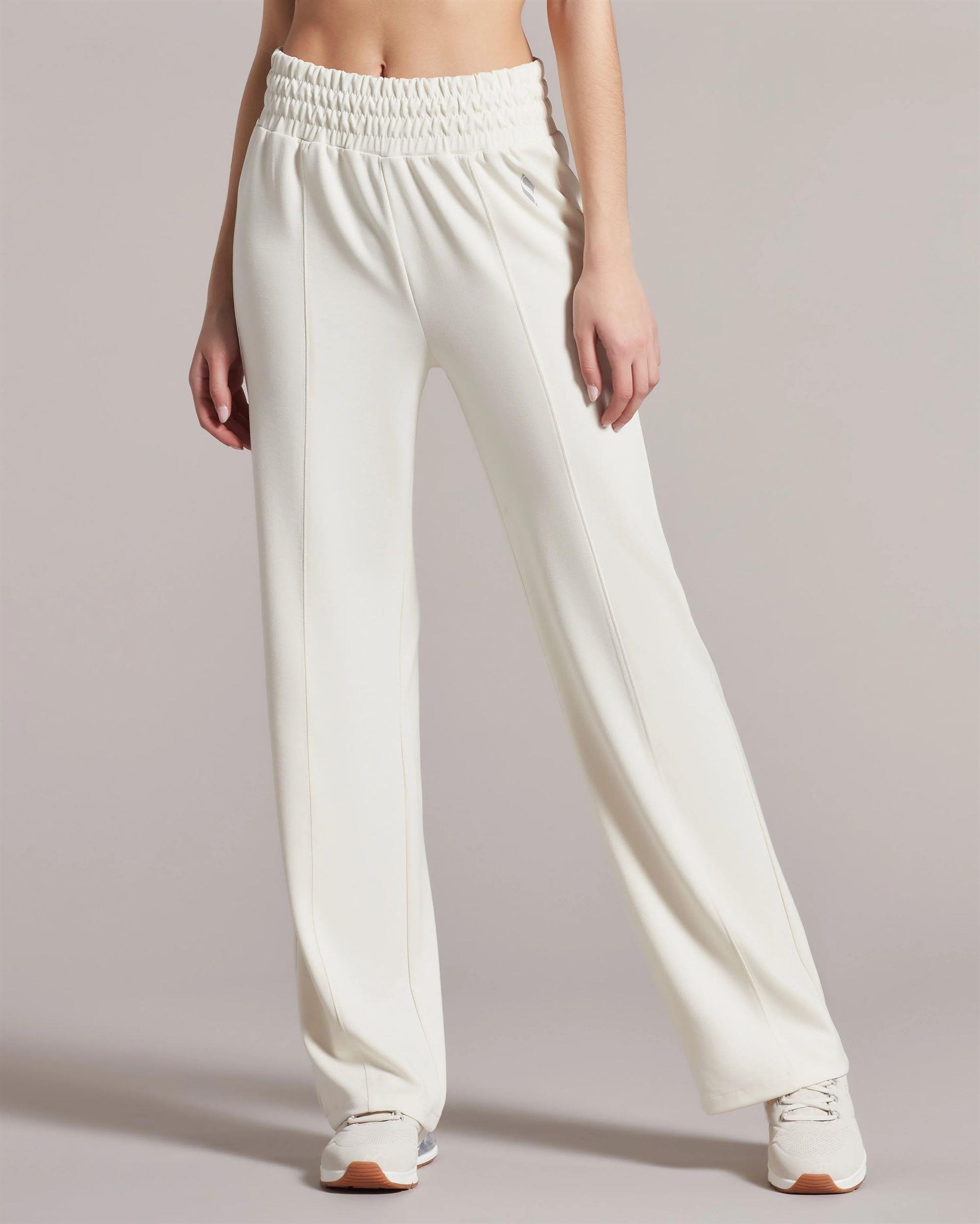 Skechers W Soft Touch Shinny Logo Wide Leg Sweatpant Kadın Gri Eşofman Alt