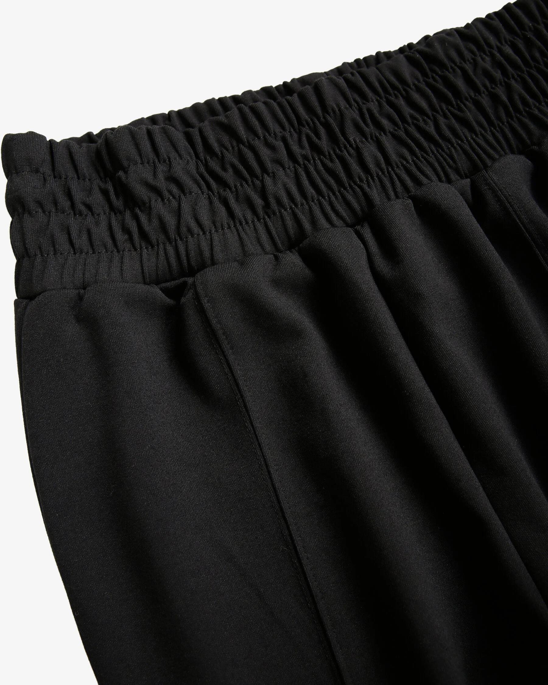 Skechers W Soft Touch Shinny Logo Wide Leg Sweatpant Kadın Siyah Eşofman Alt