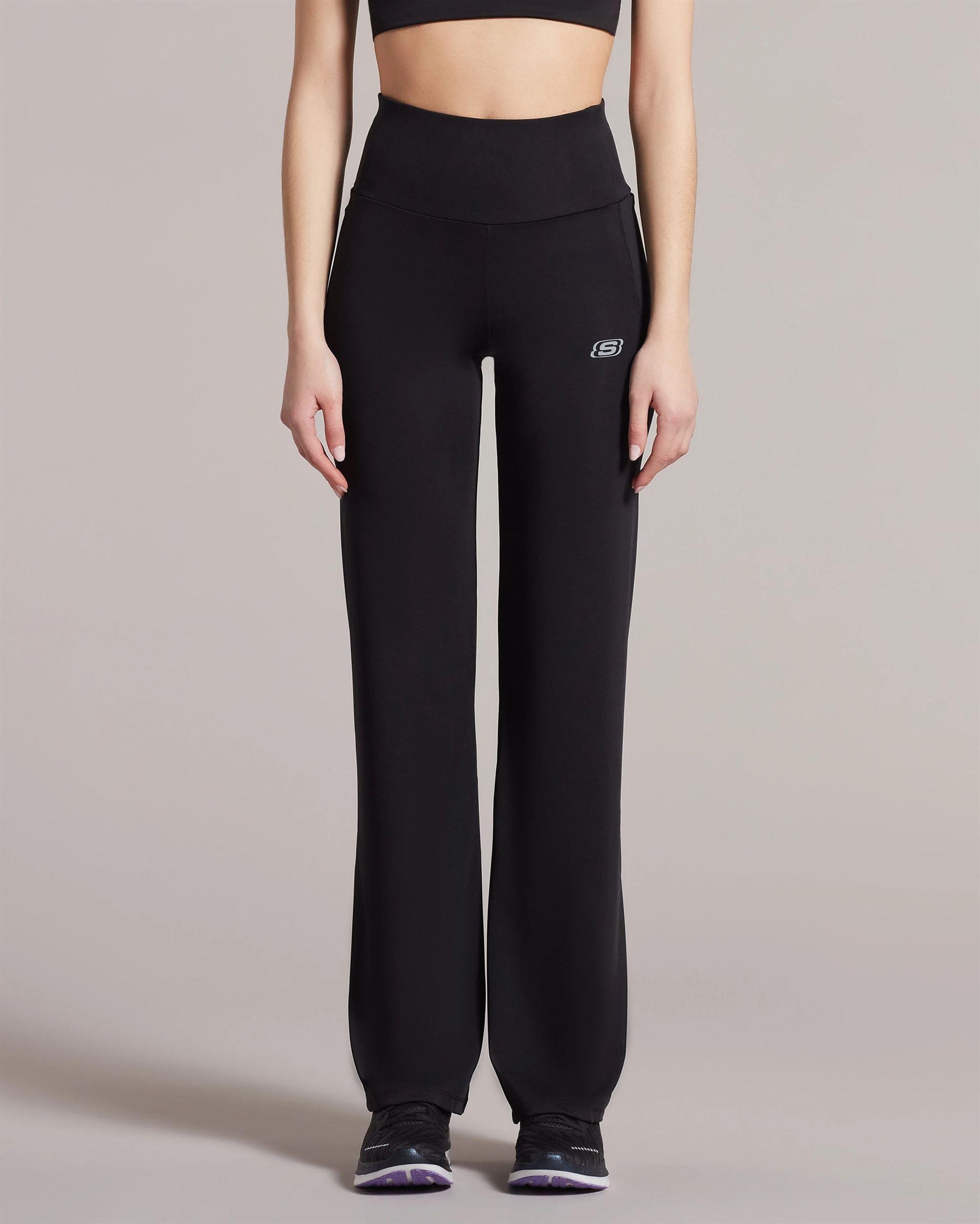 Skechers W Table Project Wide Leg Sweatpant Kadın Siyah Eşofman Alt