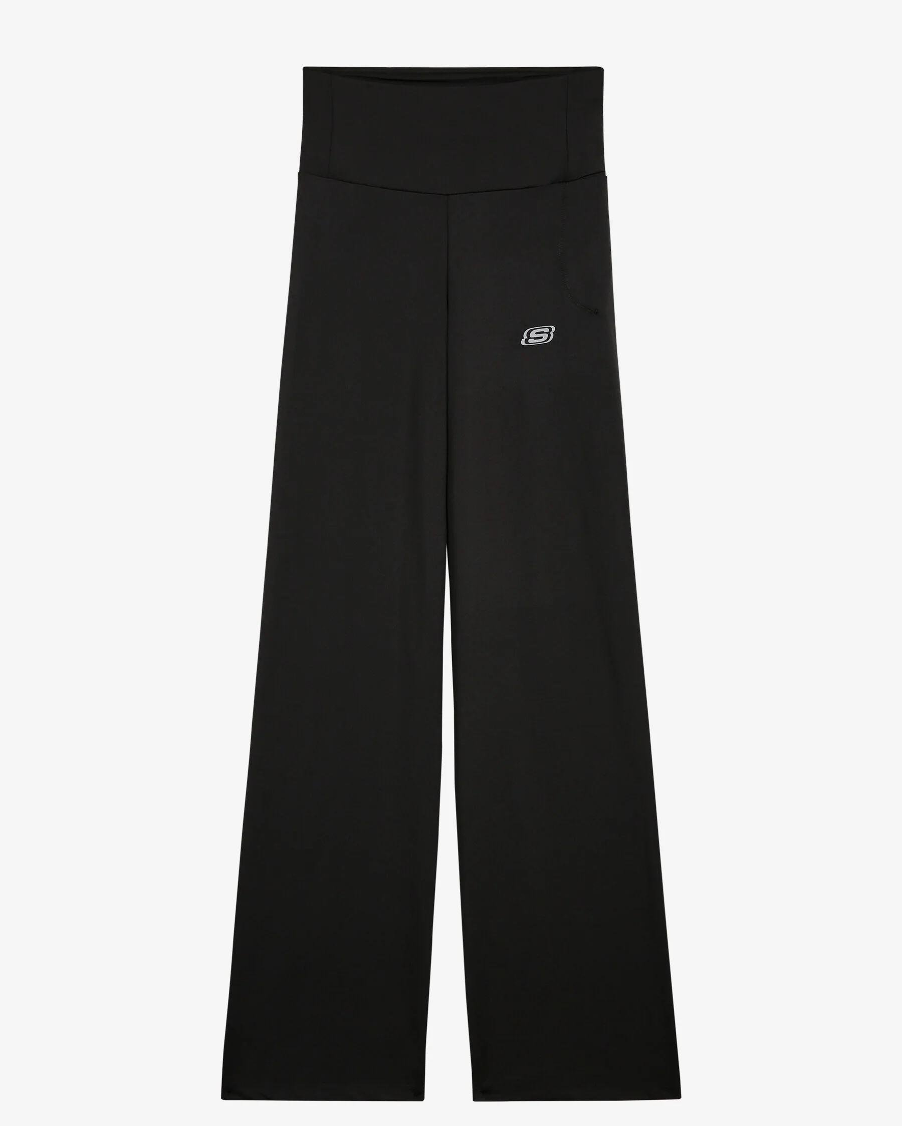 Skechers W Table Project Wide Leg Sweatpant Kadın Siyah Eşofman Alt