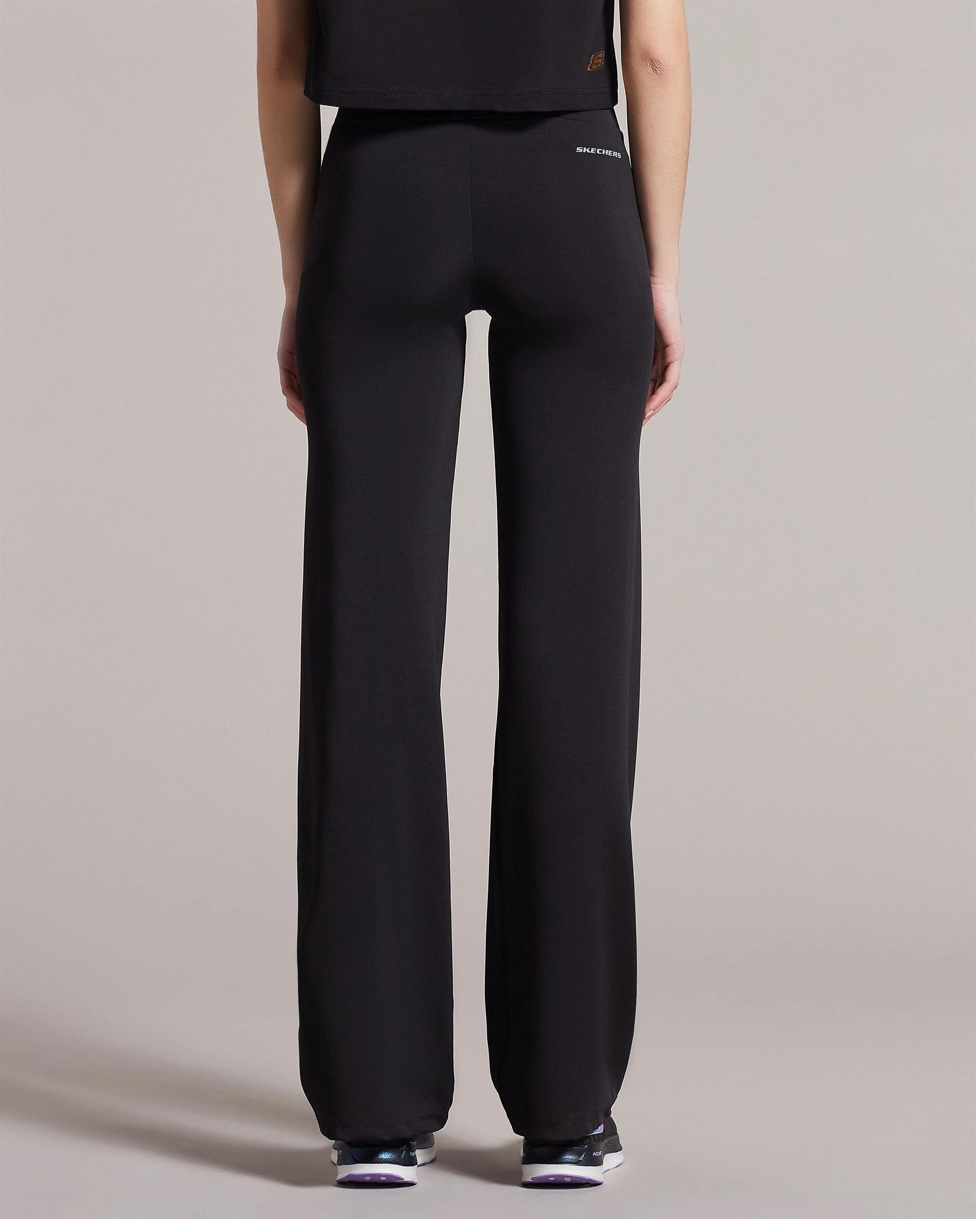 Skechers W Table Project Wide Leg Sweatpant Kadın Siyah Eşofman Alt