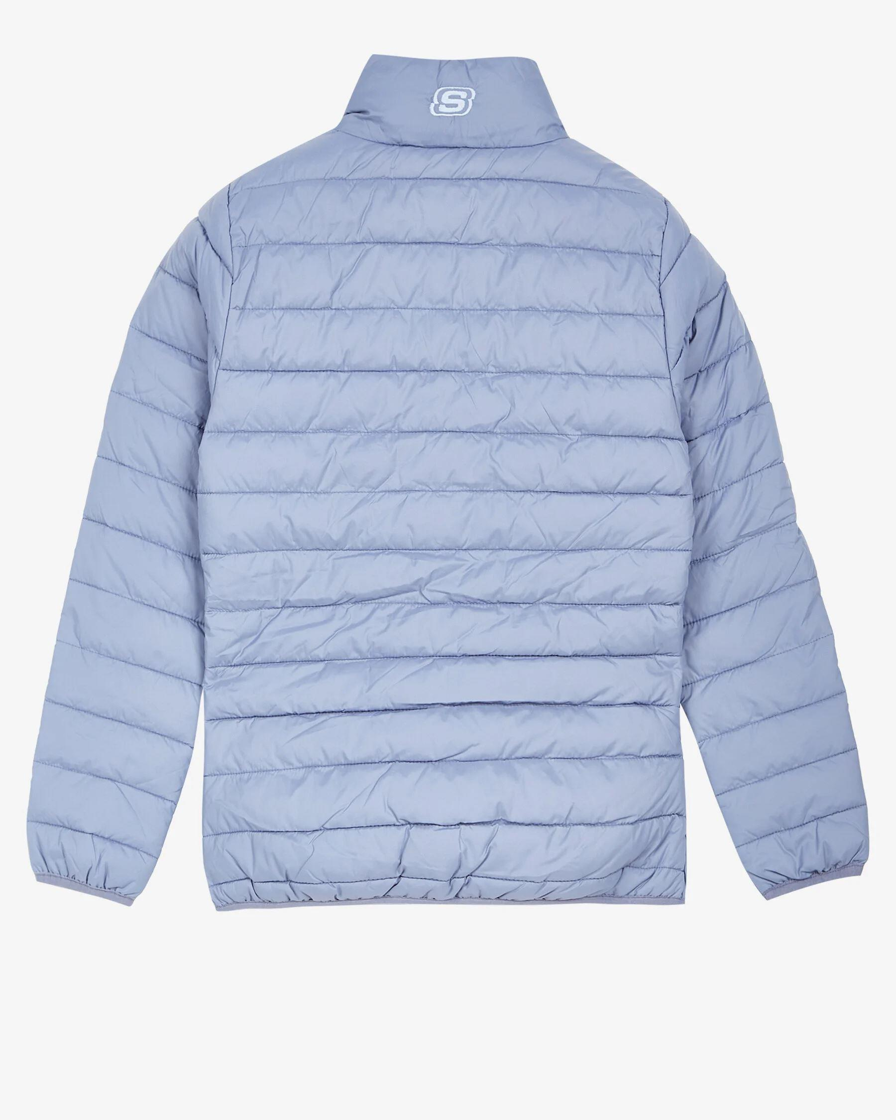 Skechers W Turtle Neck Essential Jacket Kadın Mavi Mont