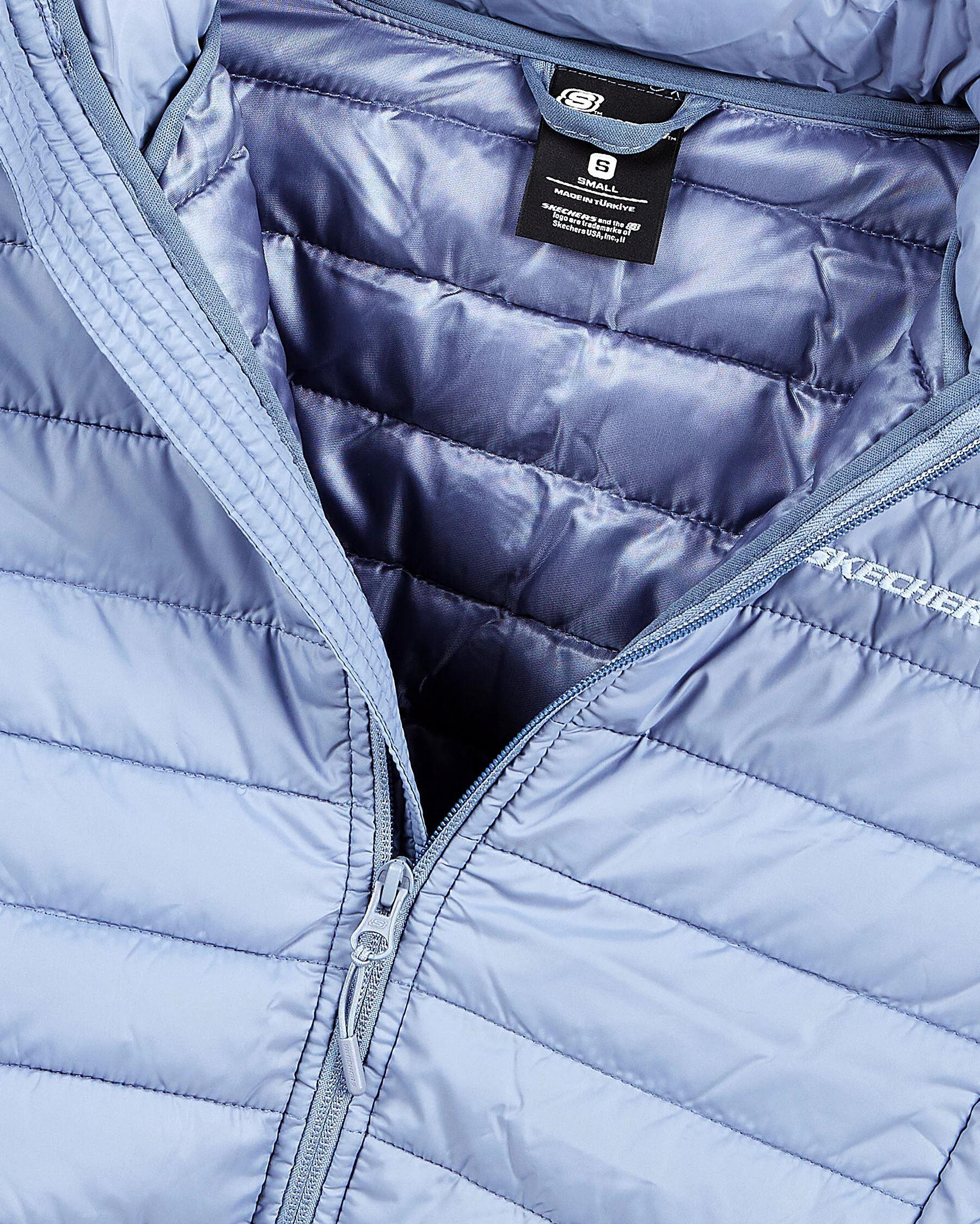 Skechers W Turtle Neck Essential Jacket Kadın Mavi Mont