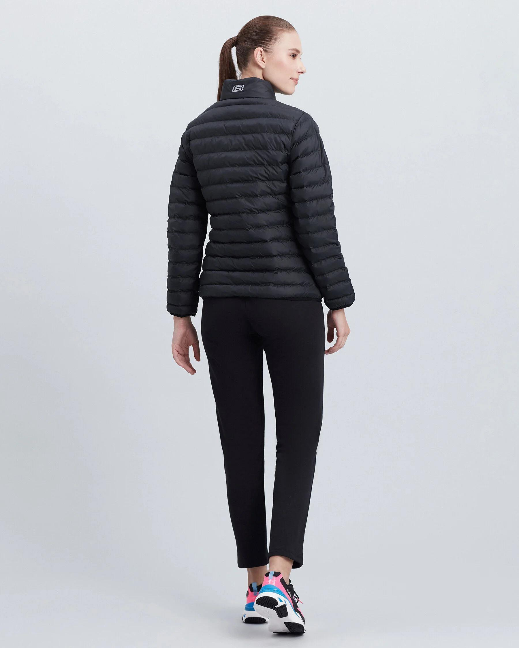 Skechers W Turtle Neck Essential Jacket Kadın Siyah Mont