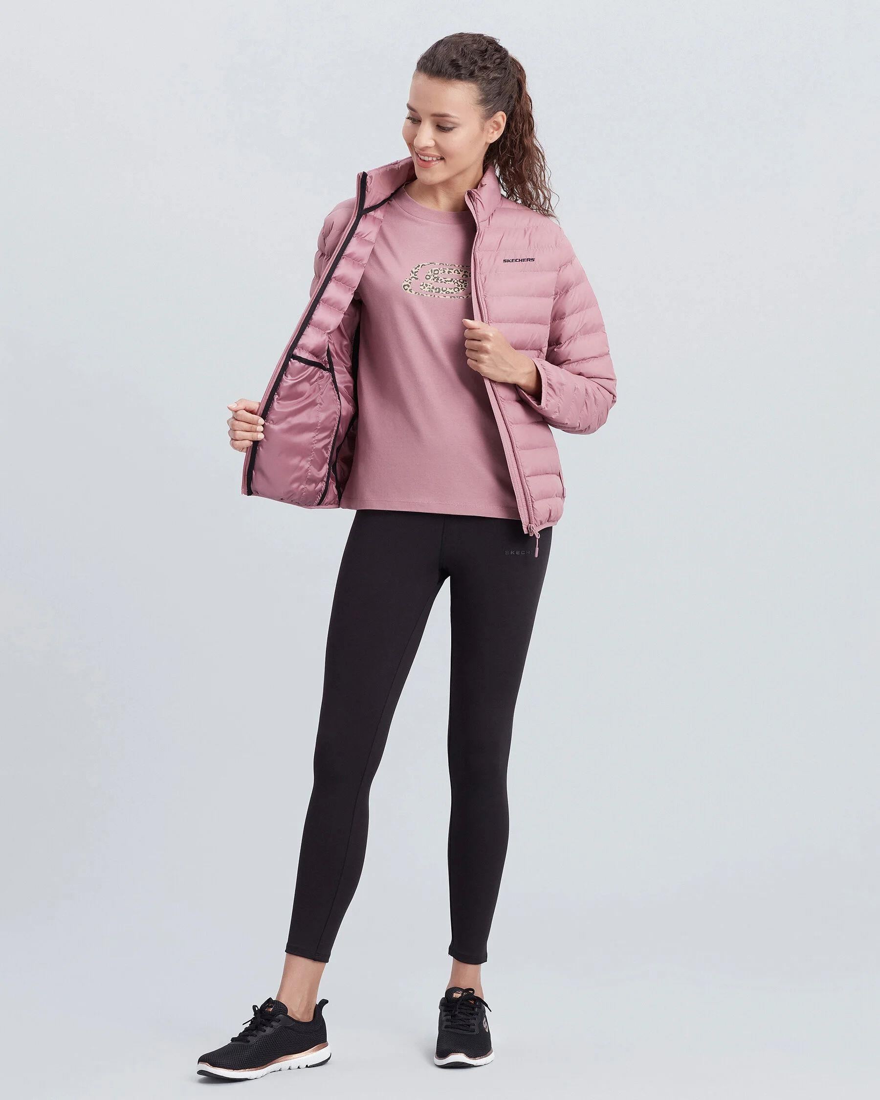 Skechers W Turtle Neck Essential Jacket Kadın Pembe Mont