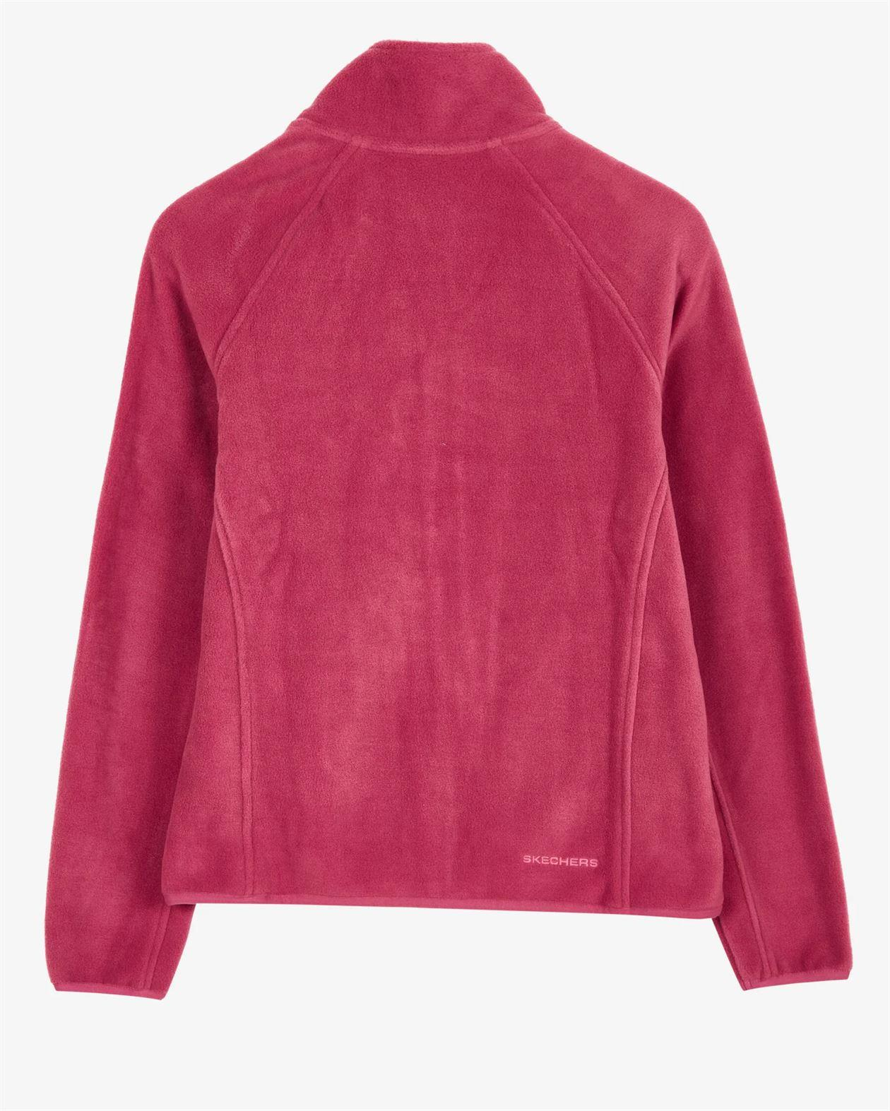 Skechers W Turtle Neck Full Zip Polar Kadın Pembe Polar