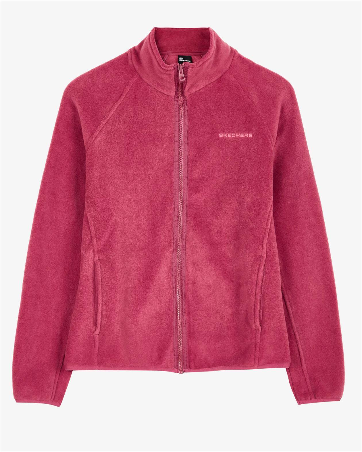 Skechers W Turtle Neck Full Zip Polar Kadın Pembe Polar