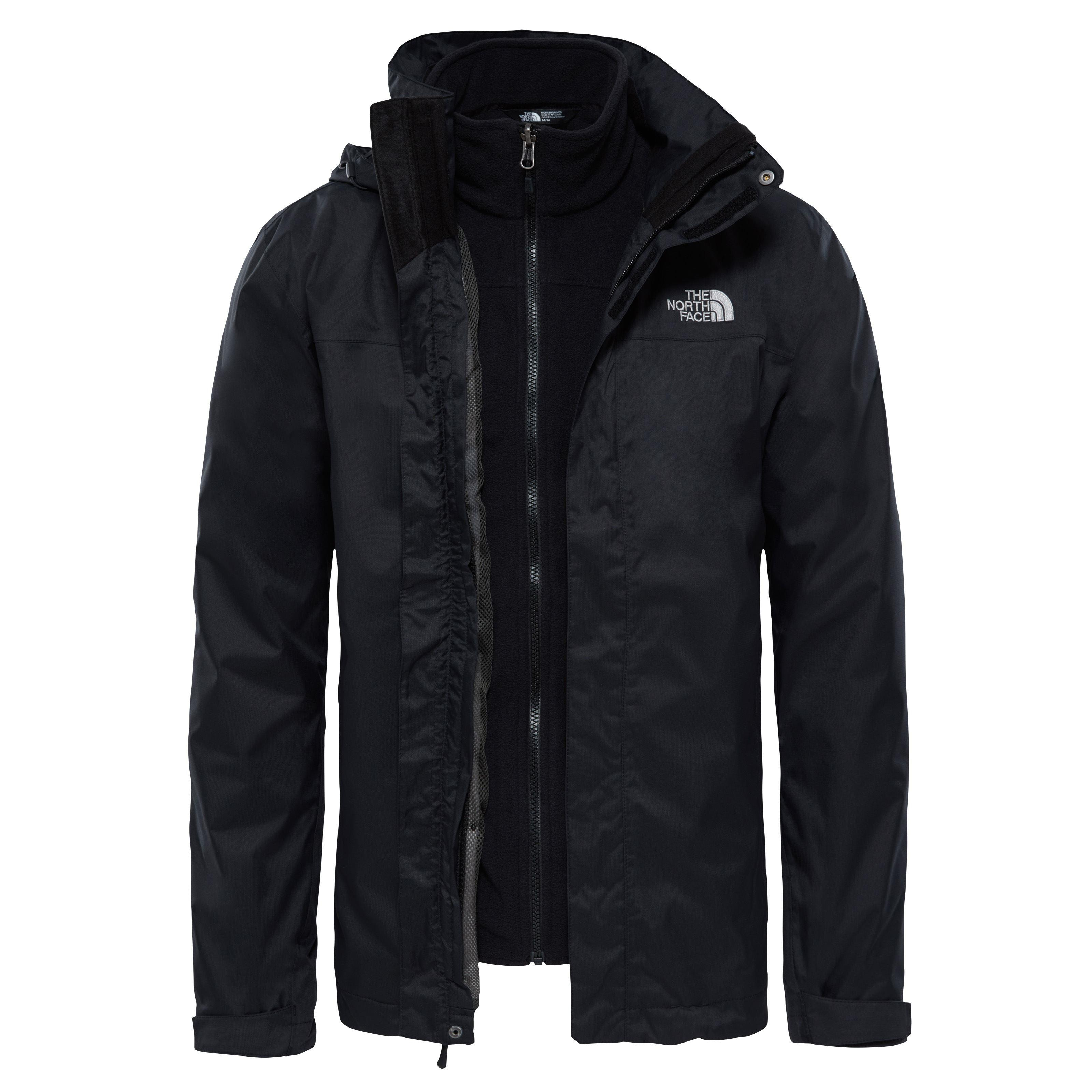 The North Face M Evolve II Triclimate Jacket - Eu Erkek Siyah Mont