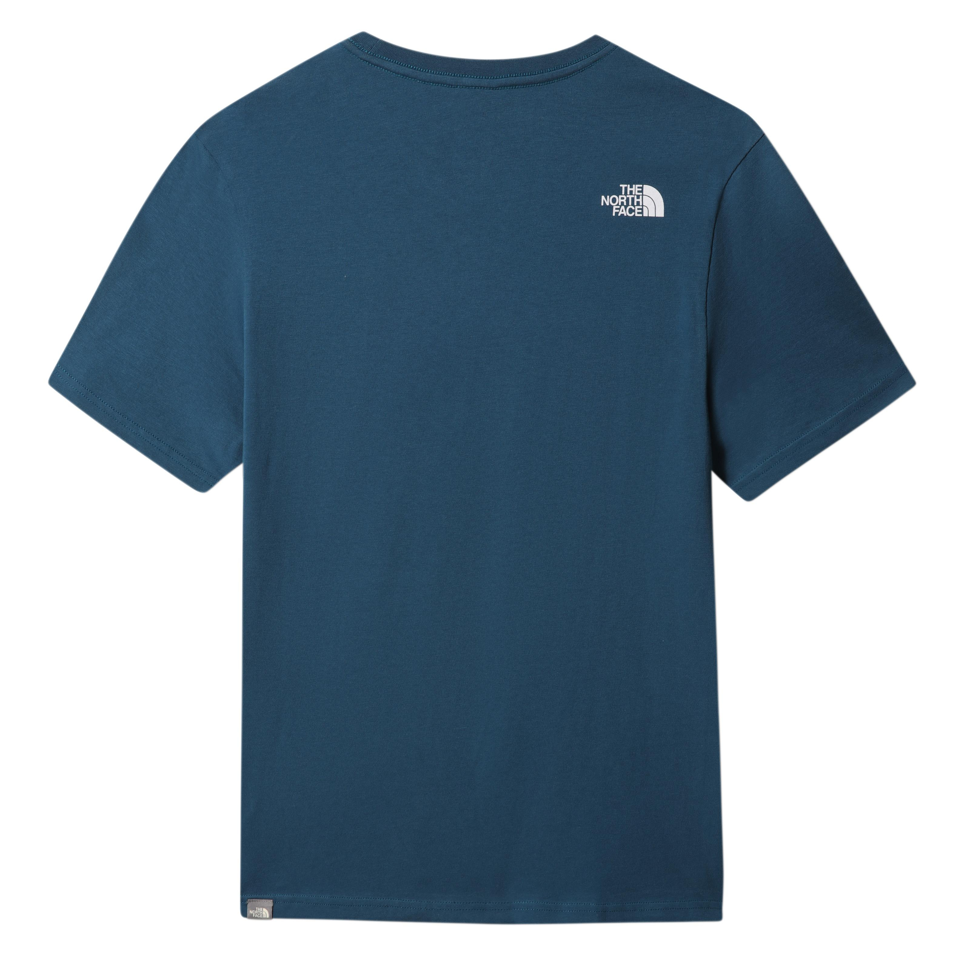 The North Face M S/S Mountain Line Tee - Eu Erkek Mavi Bisiklet Yaka Tshirt