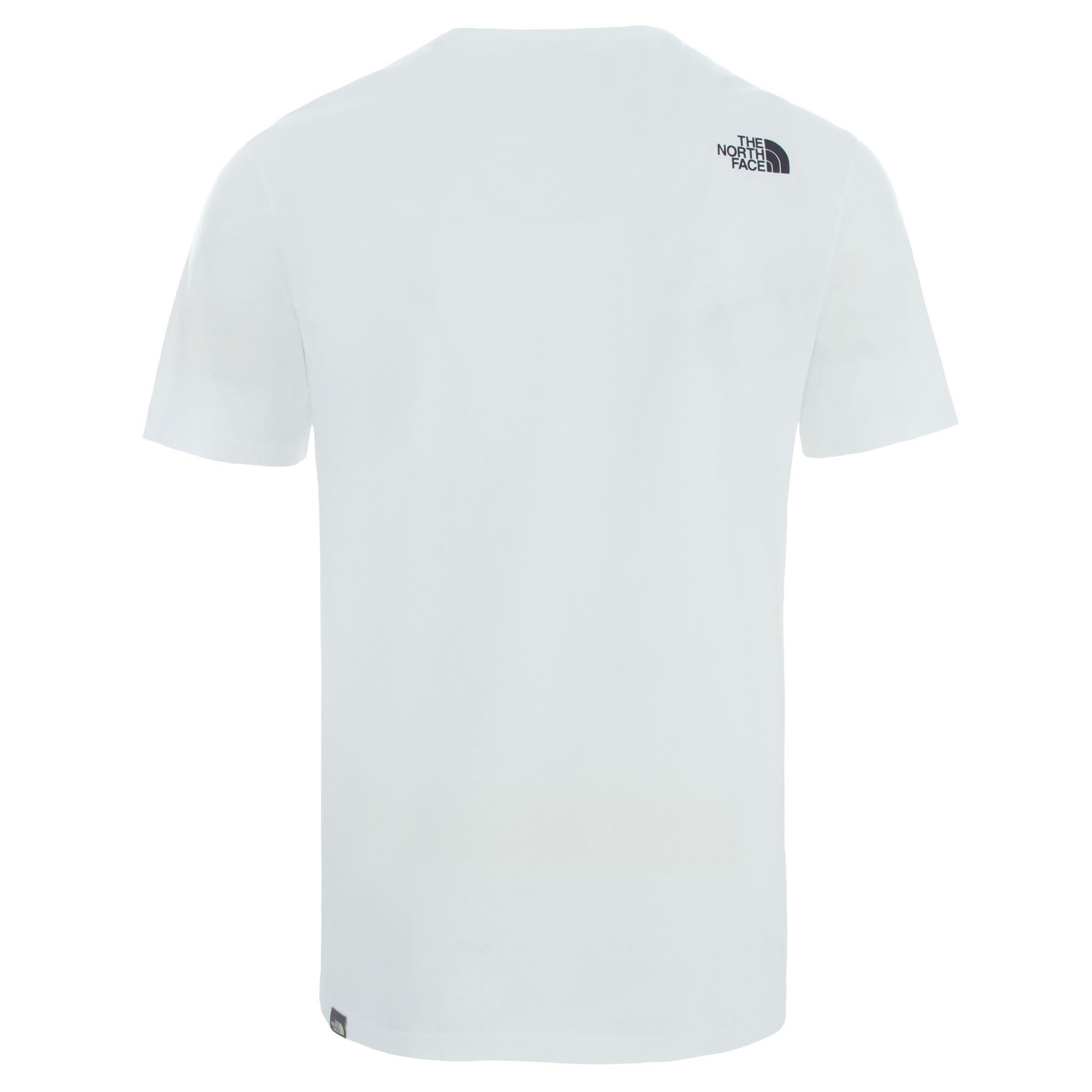The North Face M S/S Never Stop Exploring Tee - Eu Erkek Beyaz Bisiklet Yaka Tshirt