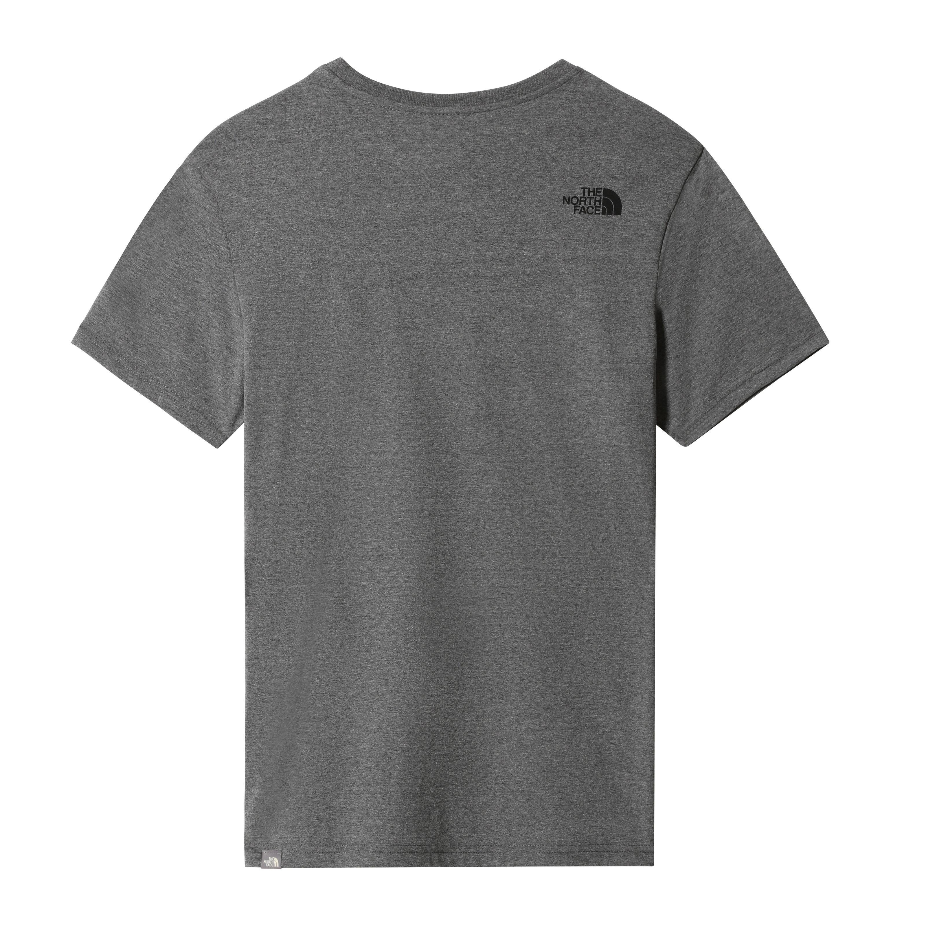 The North Face M S/S Simple Dome Tee - Eu Erkek Gri Bisiklet Yaka Tshirt