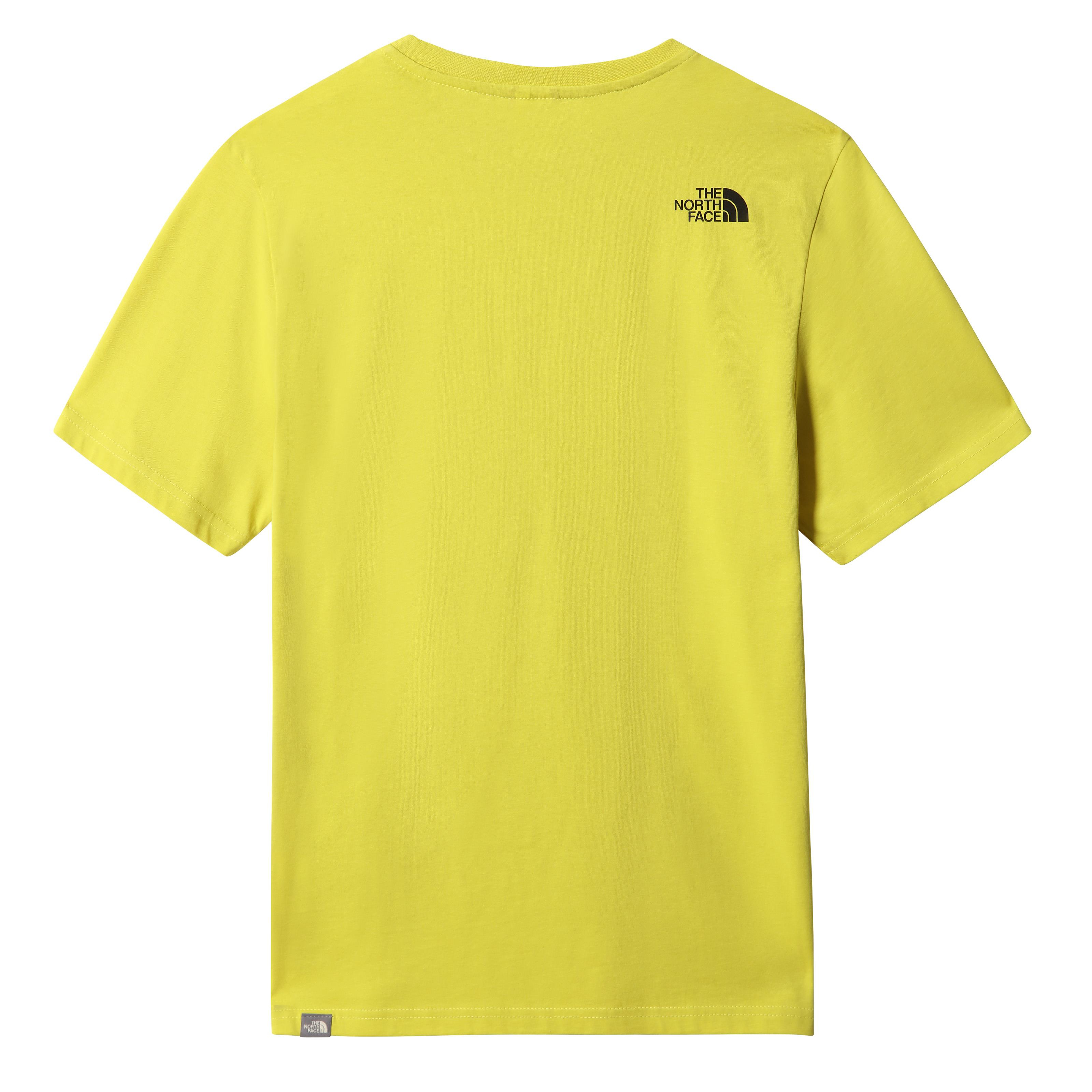 The North Face M S/S Simple Dome Tee - Eu Erkek Sari Bisiklet Yaka Tshirt