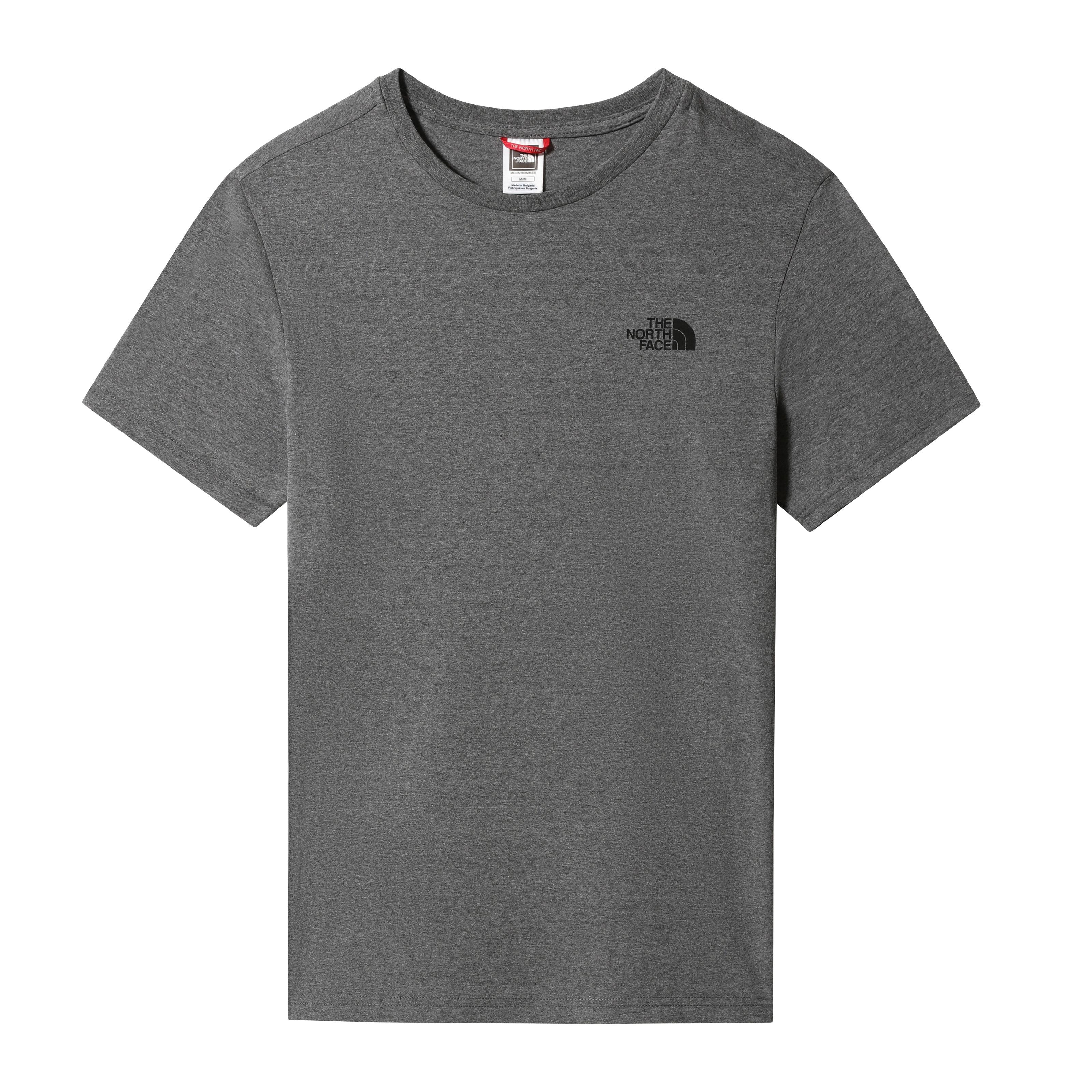The North Face M S/S Simple Dome Tee - Eu Erkek Gri Bisiklet Yaka Tshirt