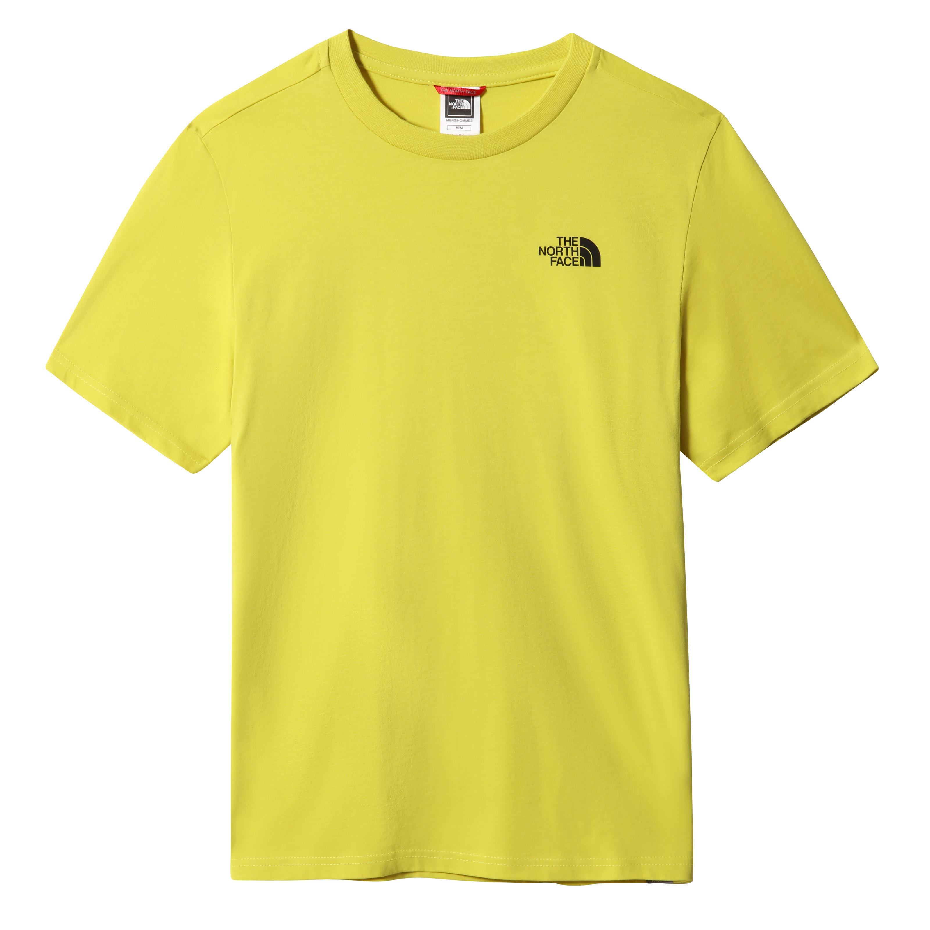 The North Face M S/S Simple Dome Tee - Eu Erkek Sari Bisiklet Yaka Tshirt