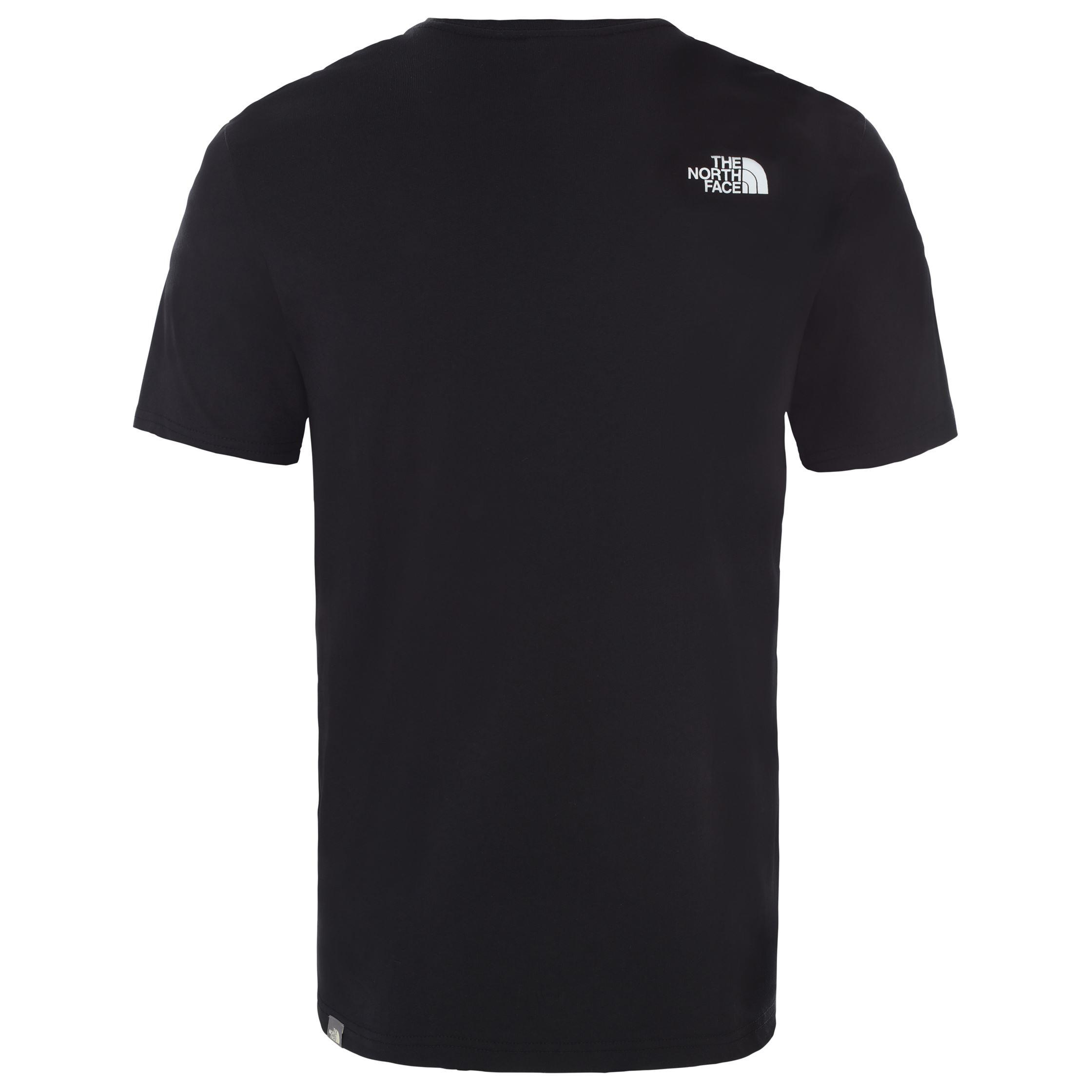The North Face M S/S Woodcut Dome Tee-Eu Erkek Siyah Bisiklet Yaka Tshirt